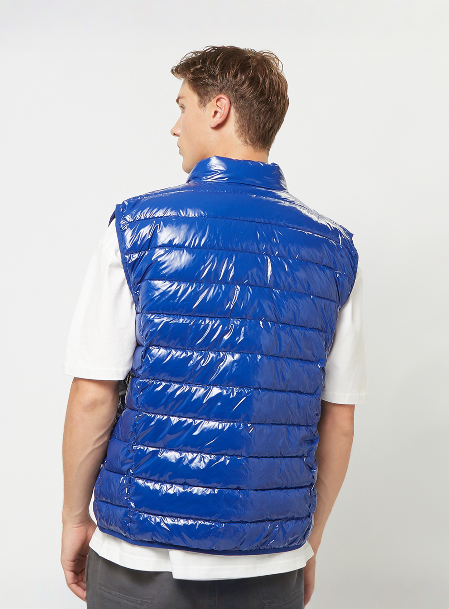 SNIPES, Small Logo Light Puffer Vest, blue, Image 2 of 5