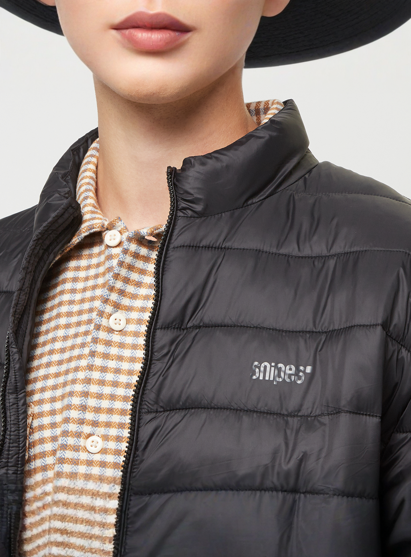 SNIPES, Small Logo Light Puffer Jacket, black, Image 3 of 5