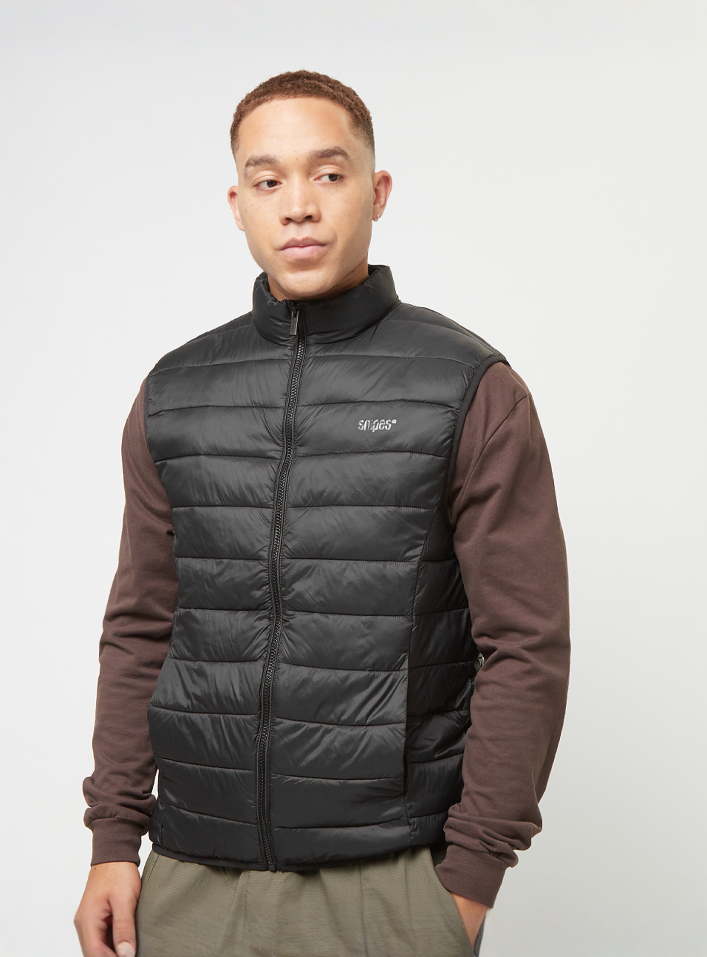 SNIPES, Small Logo Light Puffer Vest, black, Image 1 of 4