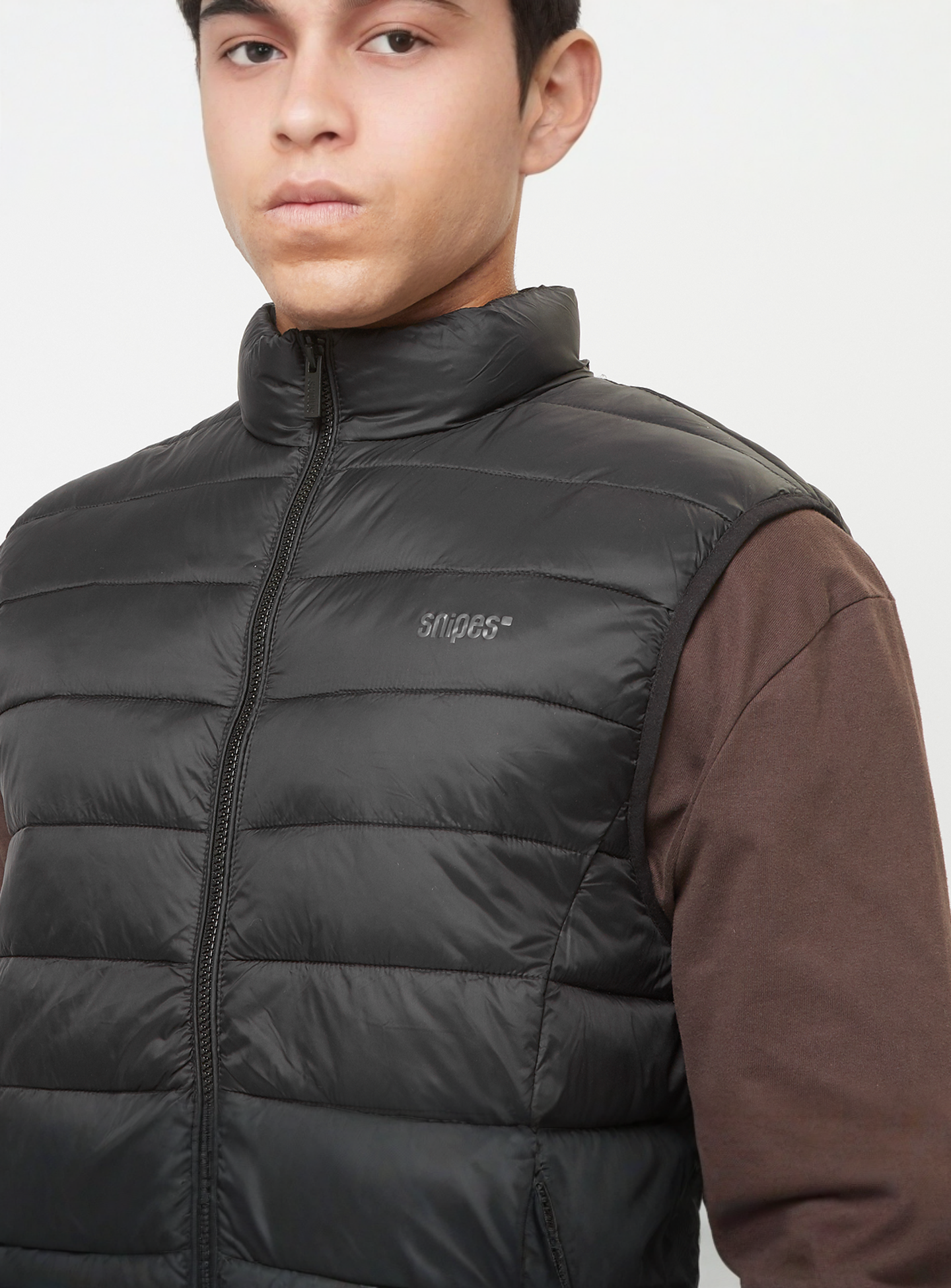SNIPES, Small Logo Light Puffer Vest, black, Image 3 of 4