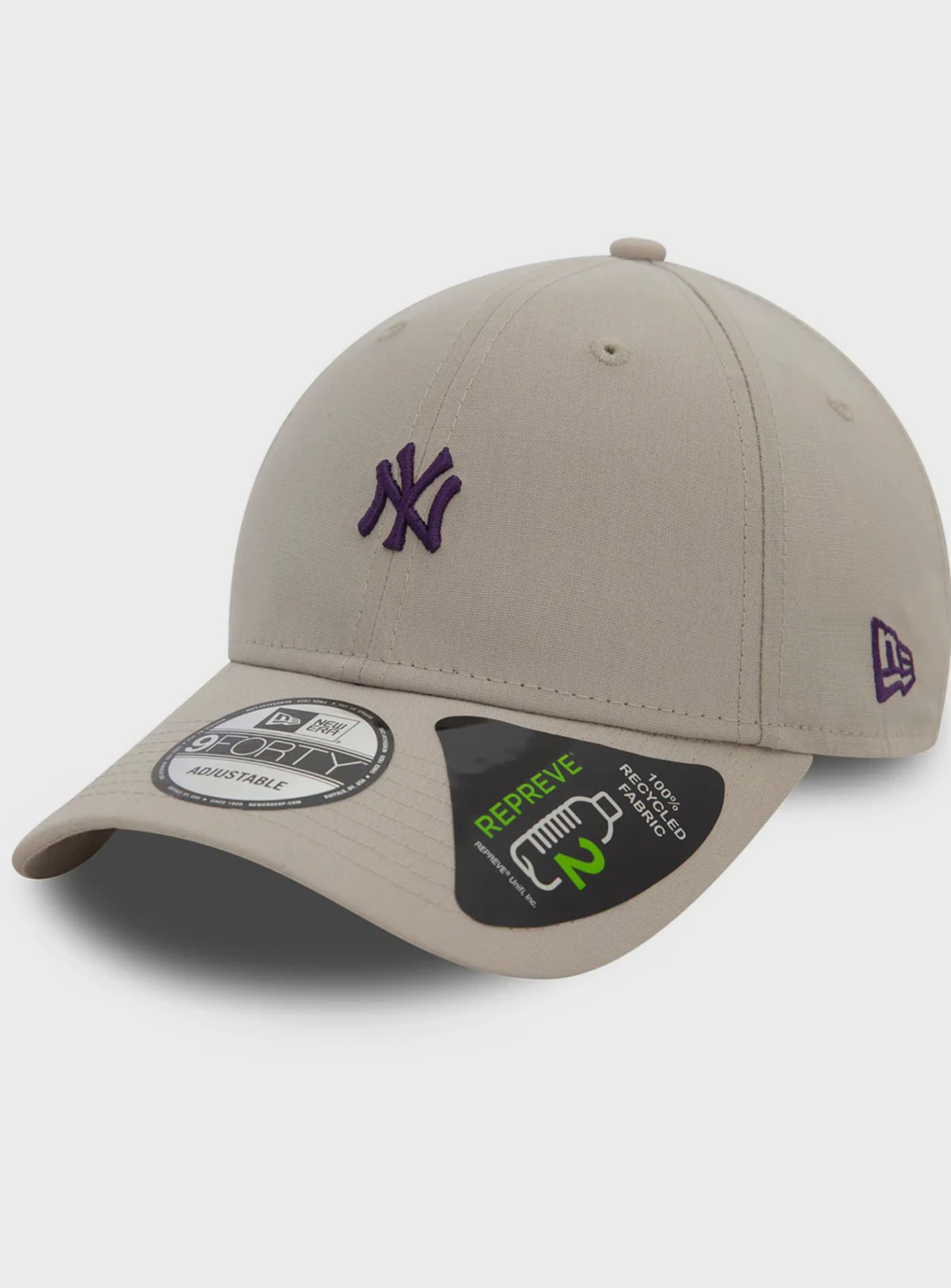 New Era, 9Forty Repreve Mini Logo MLB New York Yankees, beige, Image 1 of 3