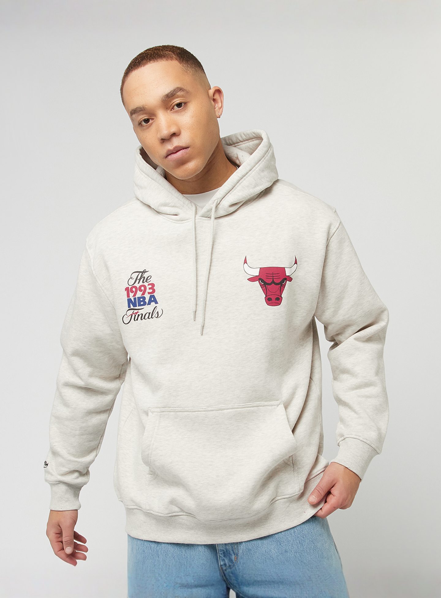 Mitchell & Ness, NBA Chicago Bulls Easy Cool Graphic Hoody, beige, Image 2 of 6