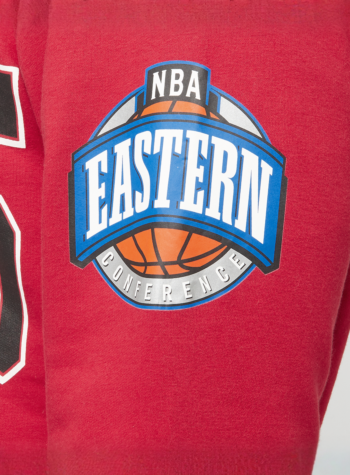 Mitchell & Ness, NBA Chicago Bulls There & Back Fleece Crew, red, Image 4 of 6