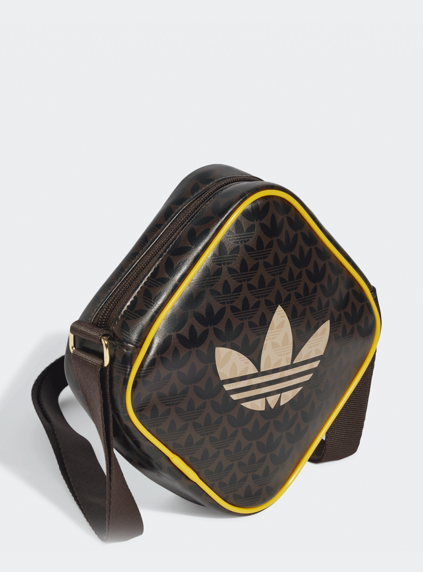 adidas Originals, Monogram Mini Diamond Bag, brown, Image 3 of 6