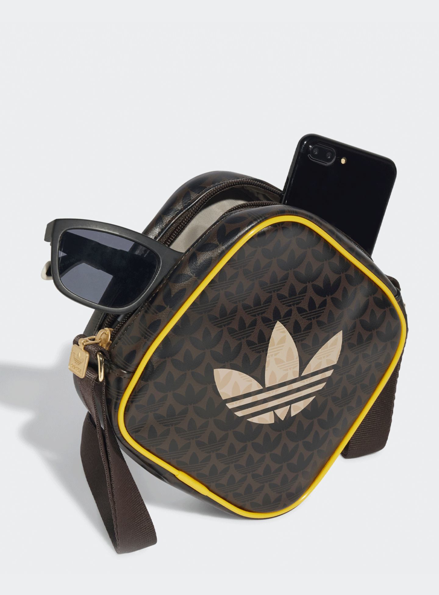 adidas Originals, Monogram Mini Diamond Bag, brown, Image 4 of 6