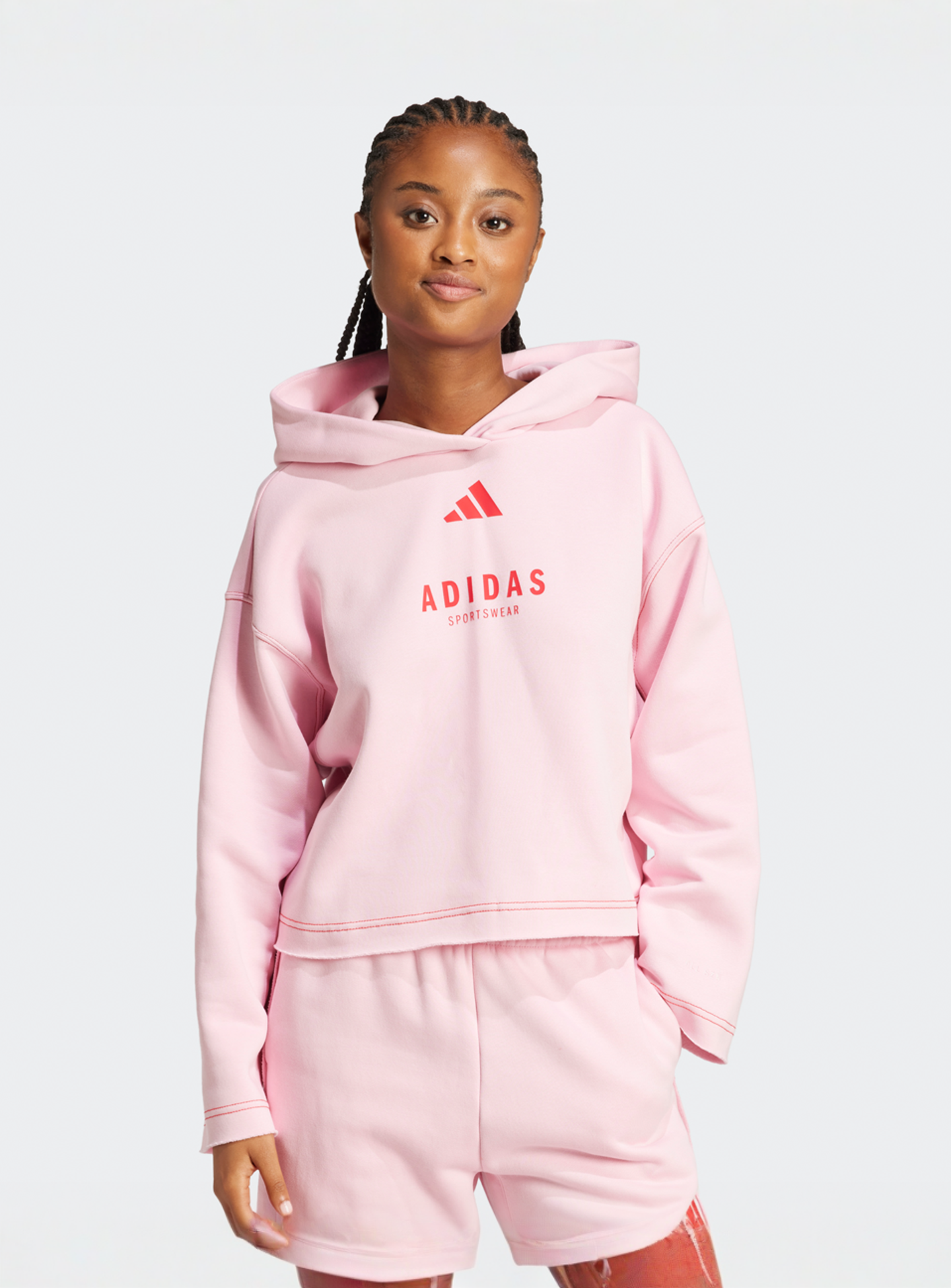 adidas Originals, Sportswear Hoodie, light pink, Image 1 of 5