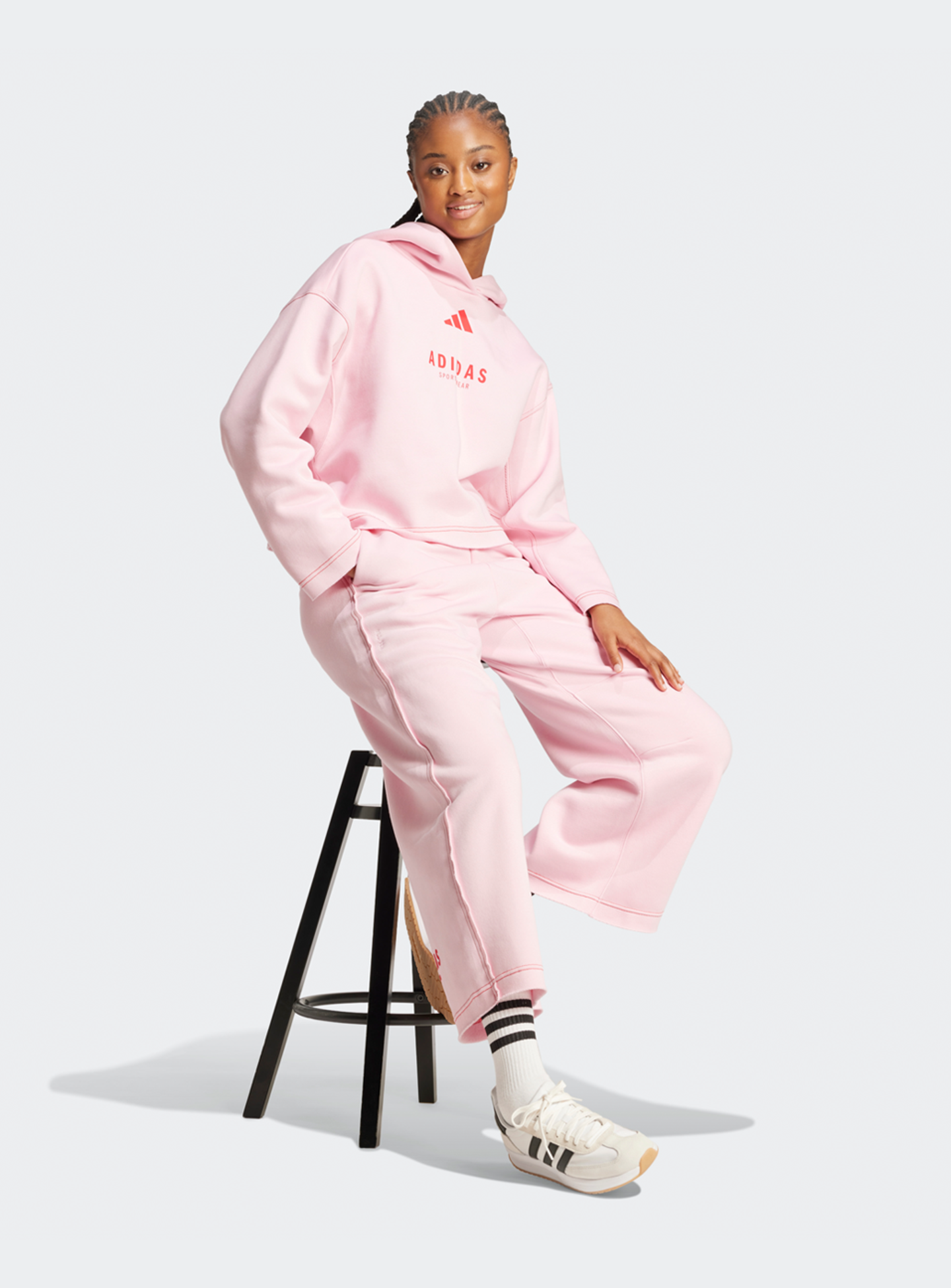 adidas Originals, Sportswear Hoodie, light pink, Image 5 of 5