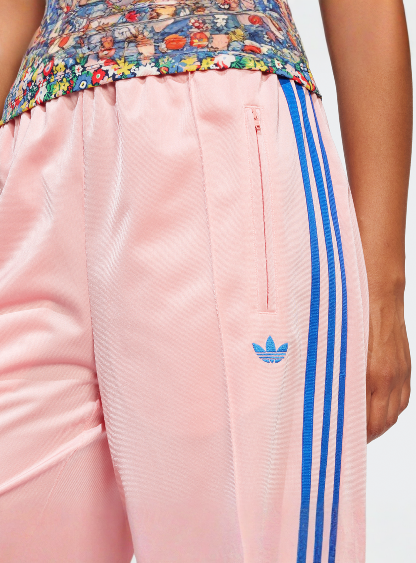 adidas Originals, Firebird Loose Track Pants, light pink, Image 3 of 5