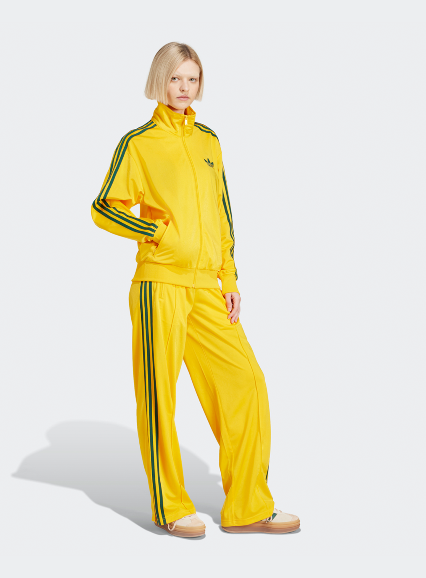 adidas Originals, Firebird Loose Track Pants, yellow, Image 4 of 4