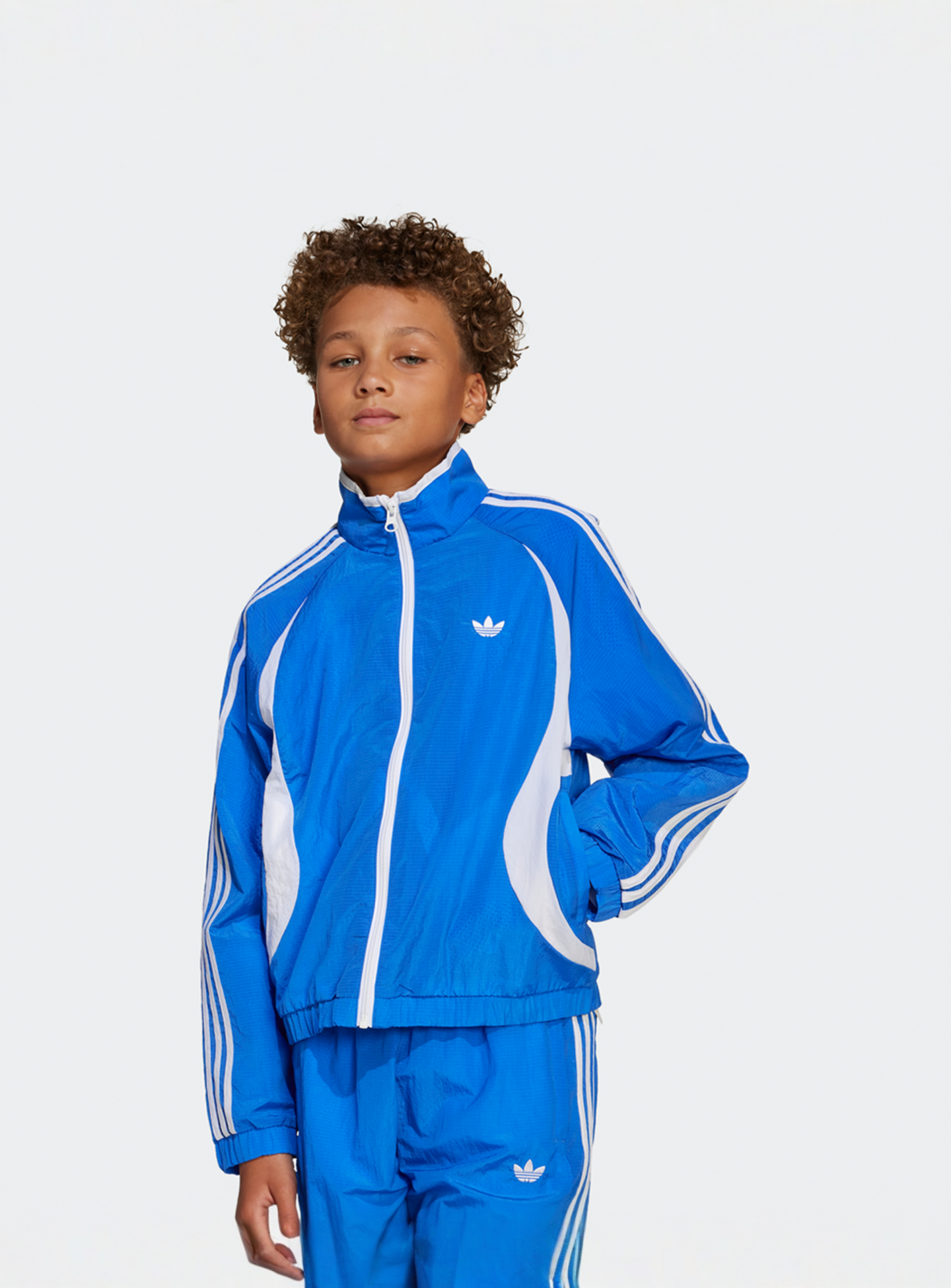 adidas Originals, Woven 3-Streifen Track Jacket, blue, Image 1 of 5