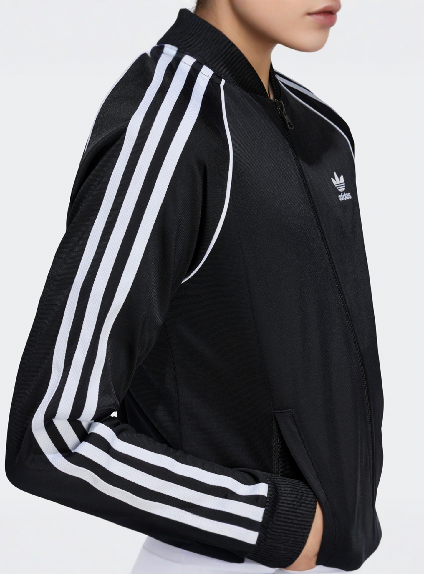 adidas Originals, Superstar Track Jacket, black, Image 4 of 5