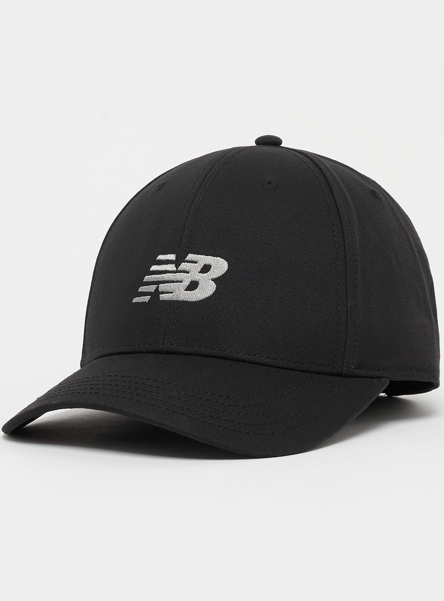 New Balance, 6 Panel Structured Snapback, black, Image 1 of 4