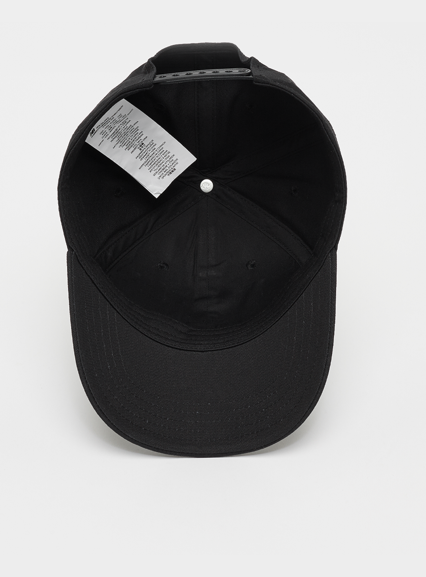 New Balance, 6 Panel Structured Snapback, black, Image 3 of 4
