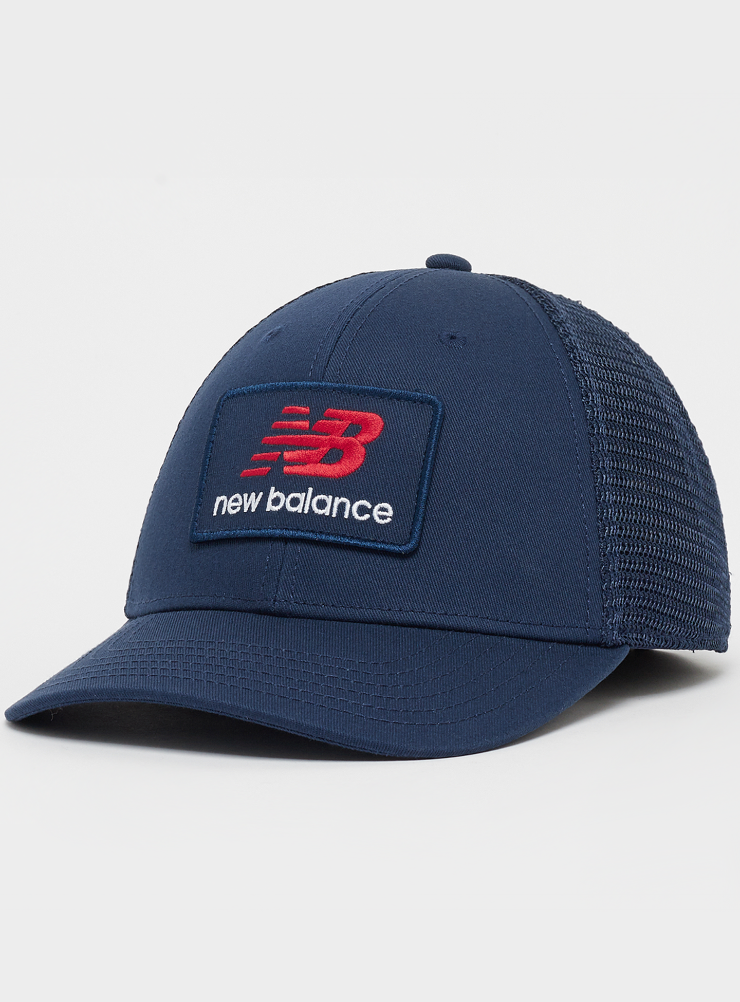 New Balance, Stacked Patch Logo Trucker, blue, Image 1 of 4