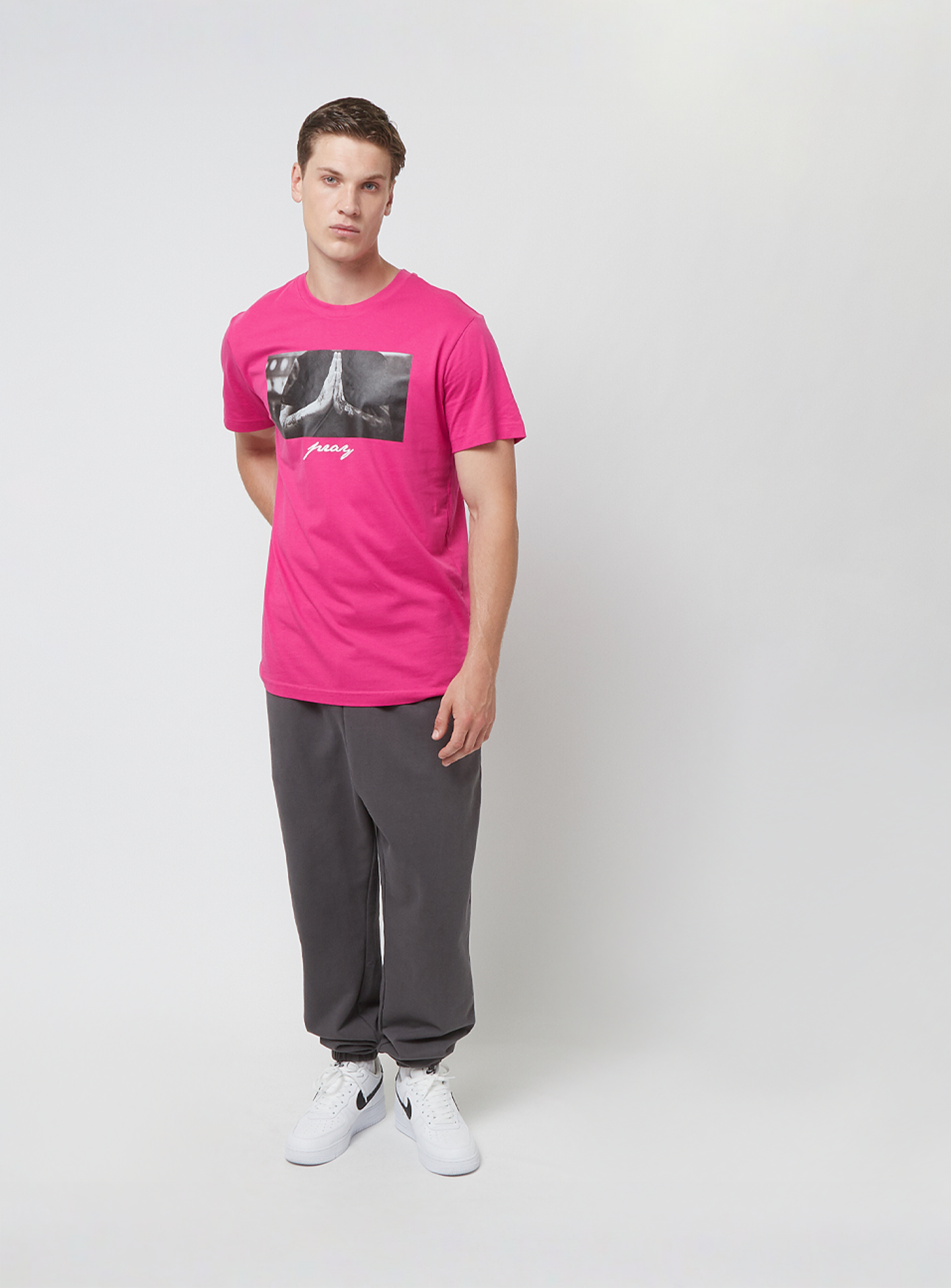 Mister Tee, Pray Tee, light pink, Image 4 of 4