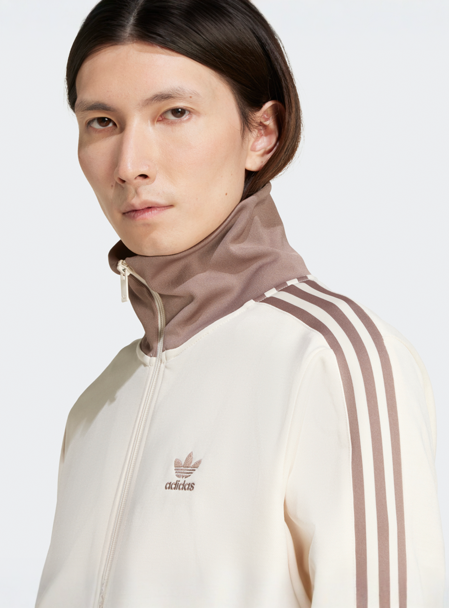 adidas Originals, Classic Track Jacket, beige, Image 3 of 5