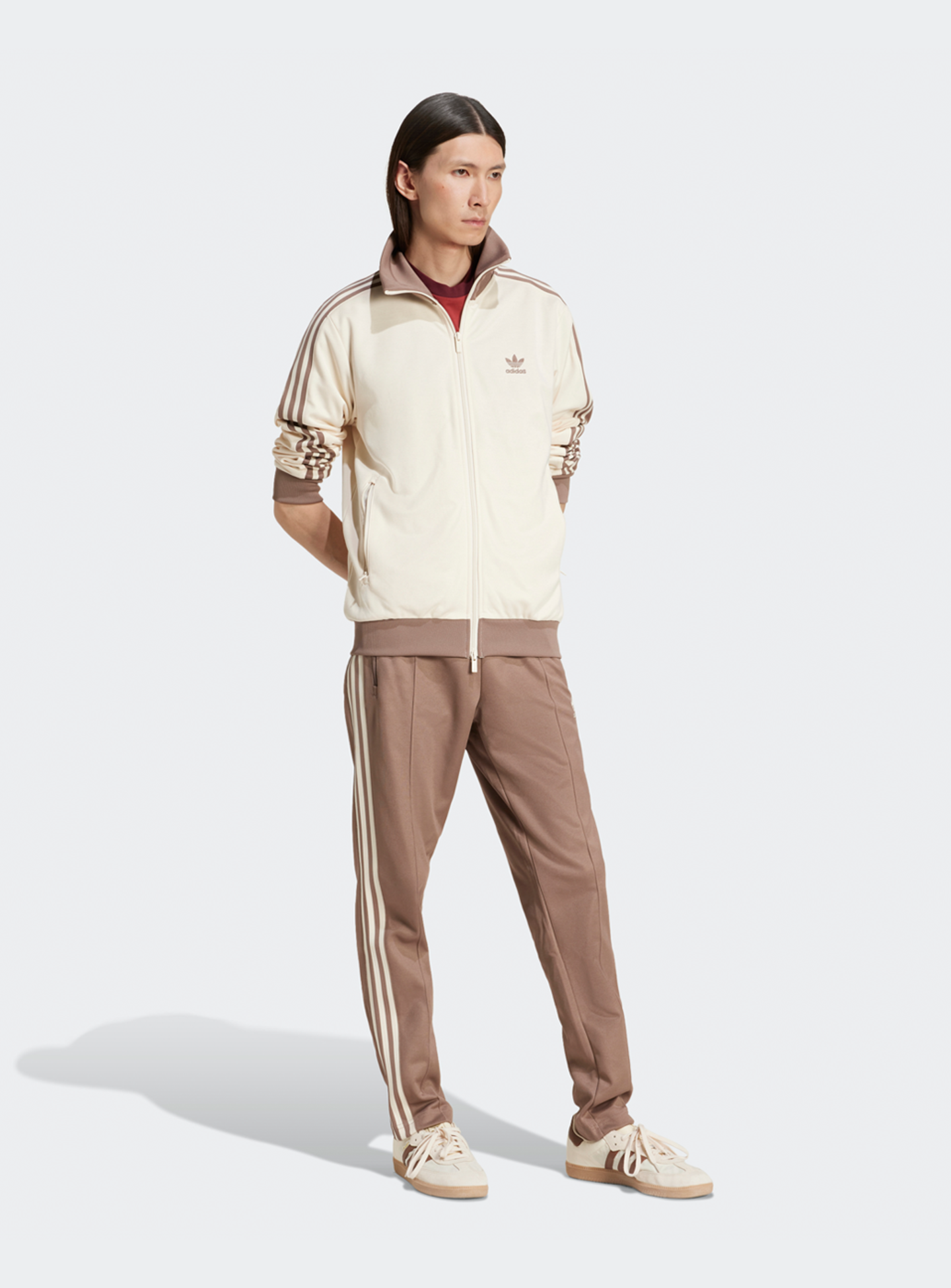 adidas Originals, Classic Track Jacket, beige, Image 5 of 5