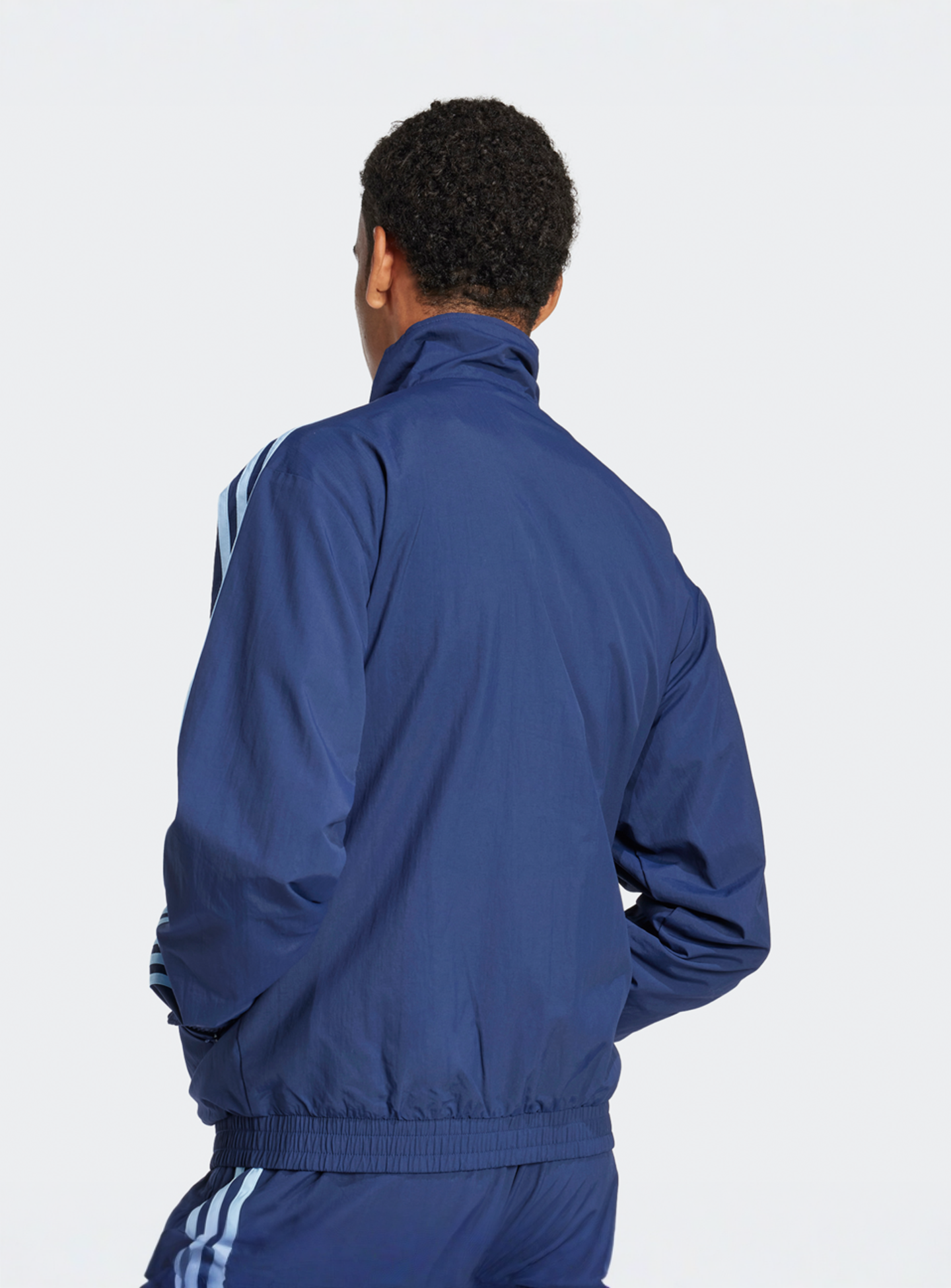 adidas Originals, Adicolor Woven Firebird Track Top, blue, Image 2 of 5