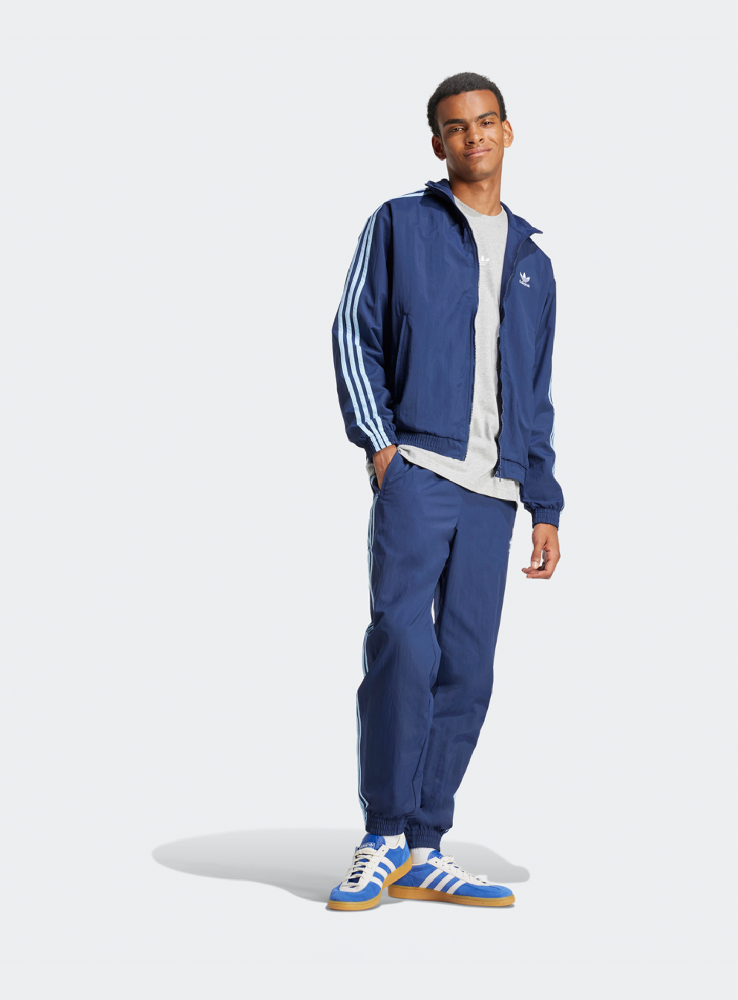 adidas Originals, Adicolor Woven Firebird Track Top, blue, Image 5 of 5
