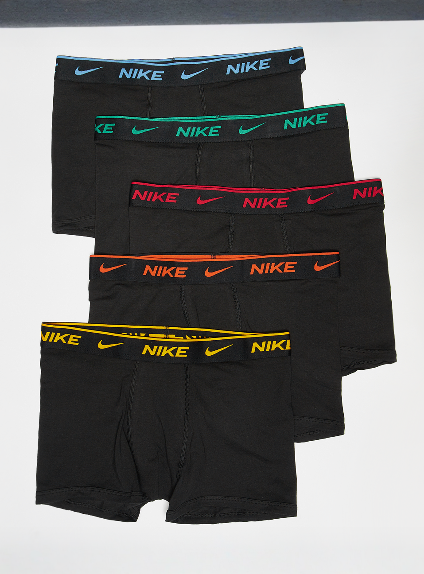 Nike, 5 PACK - Color Pop Dri-FIT Everyday Cotton Youth Boxer Brief, black, Image 1 of 2