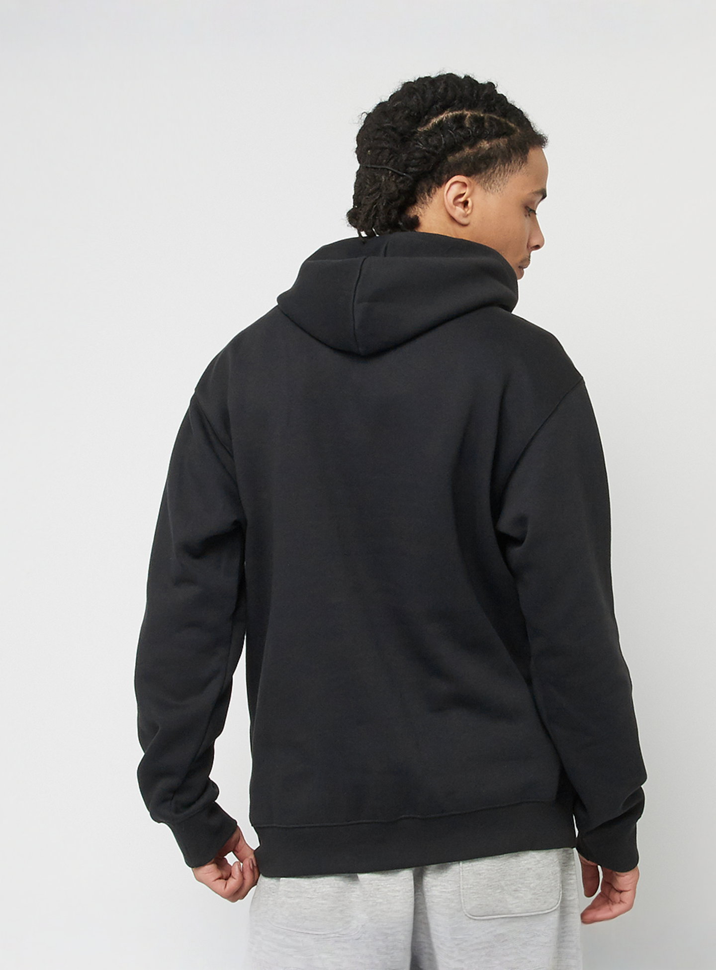 New Balance, Stacked Logo Graphic Hoodie, black, Image 2 of 4