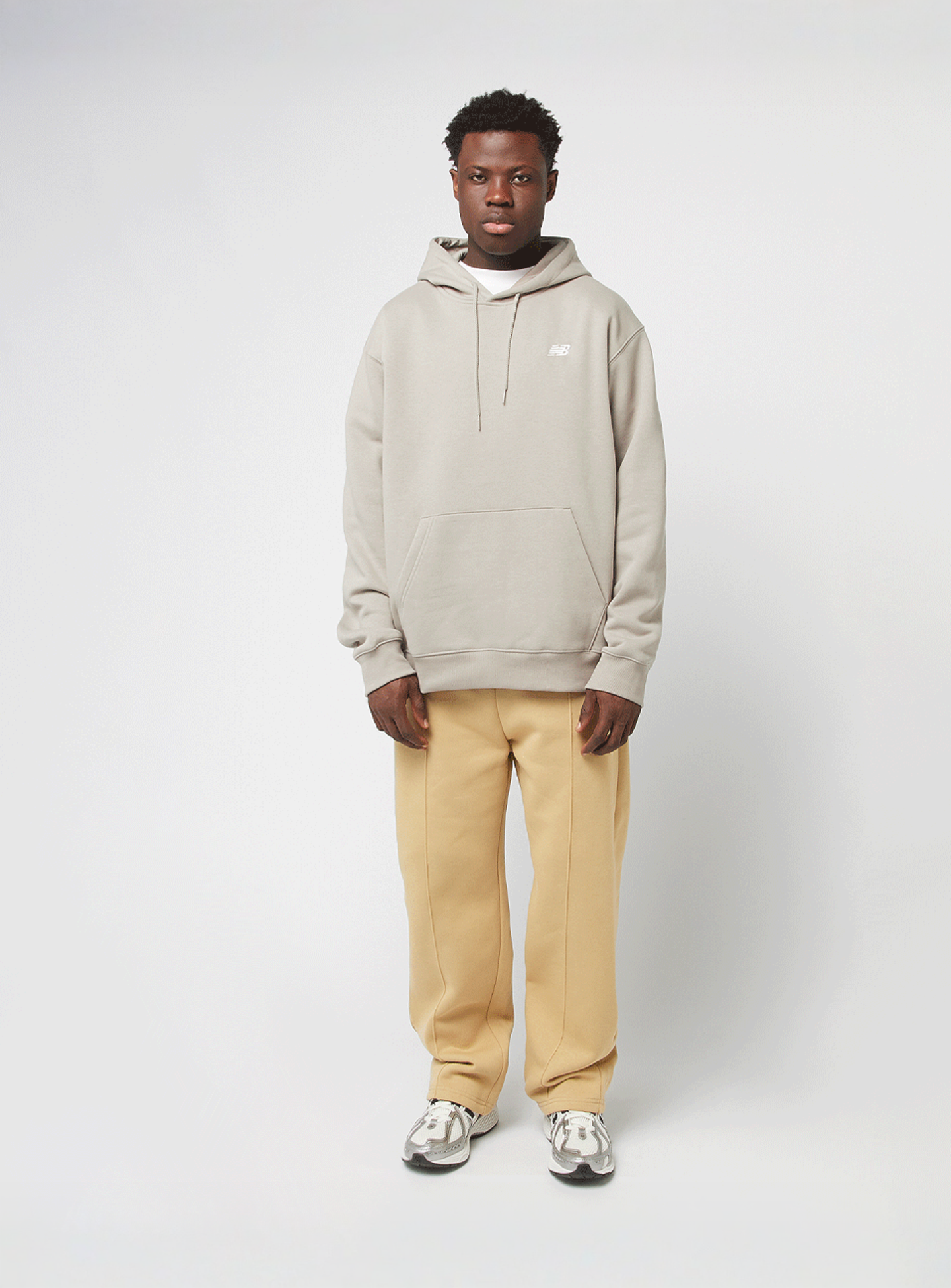 New Balance, Sport Essentials Fleece Hoodie, beige, Image 4 of 4