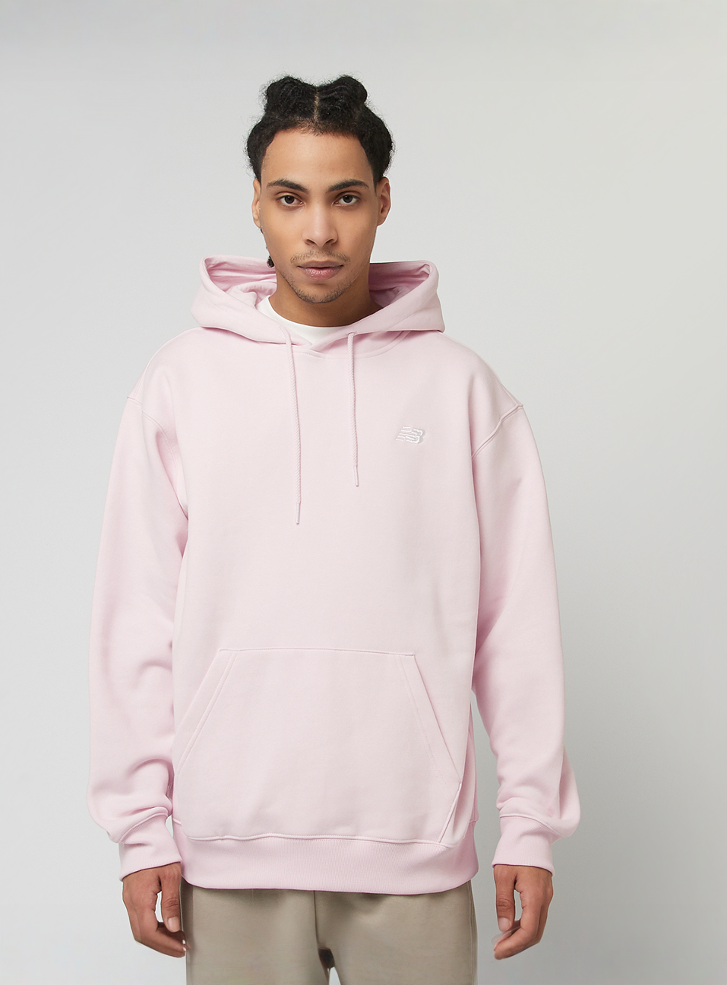 New Balance, Sport Essentials Fleece Hoodie, light pink, Image 1 of 4