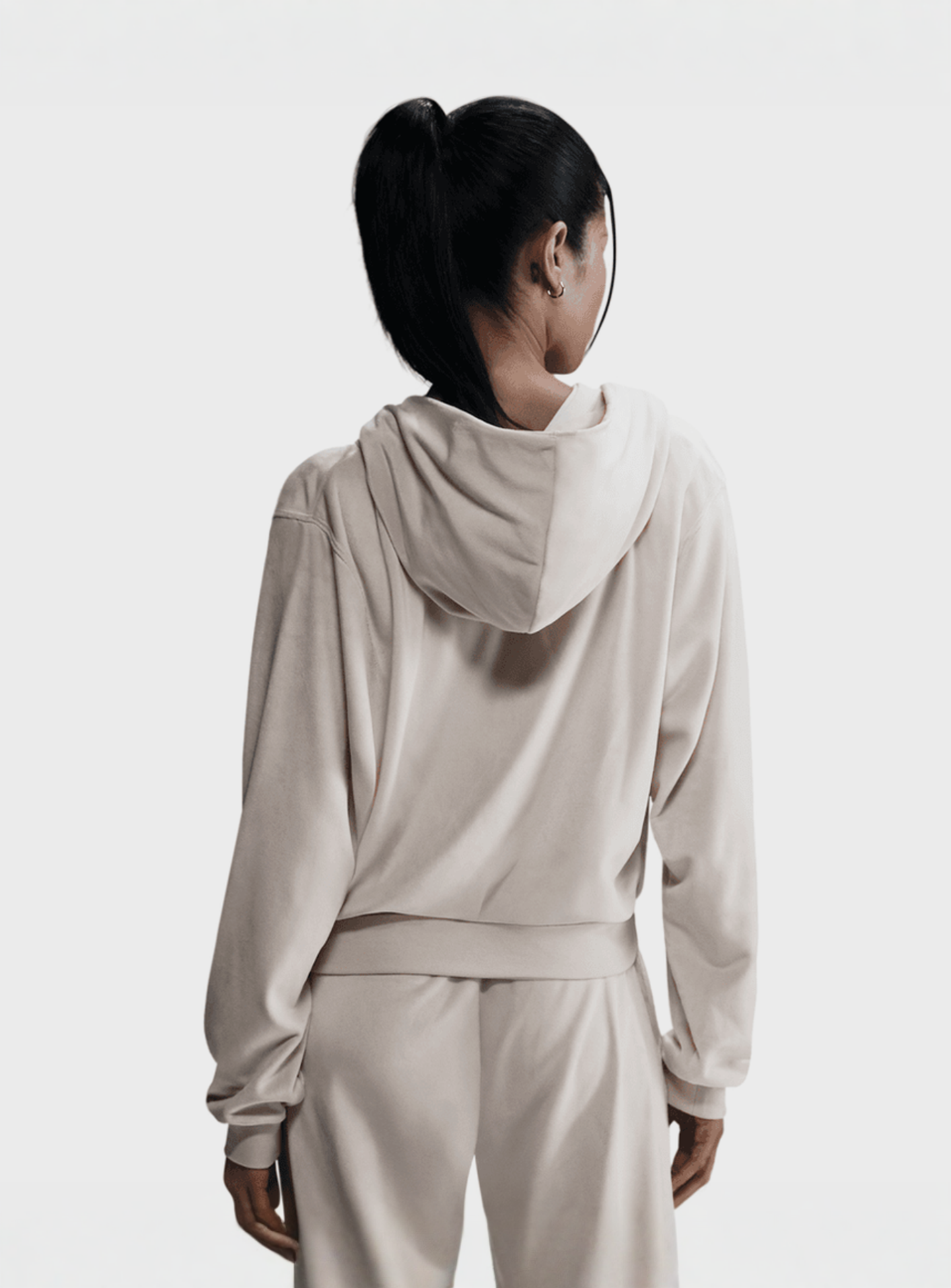 Nike, Sportswear Chill Knit Full-Zip Hoodie, beige, Image 2 of 4