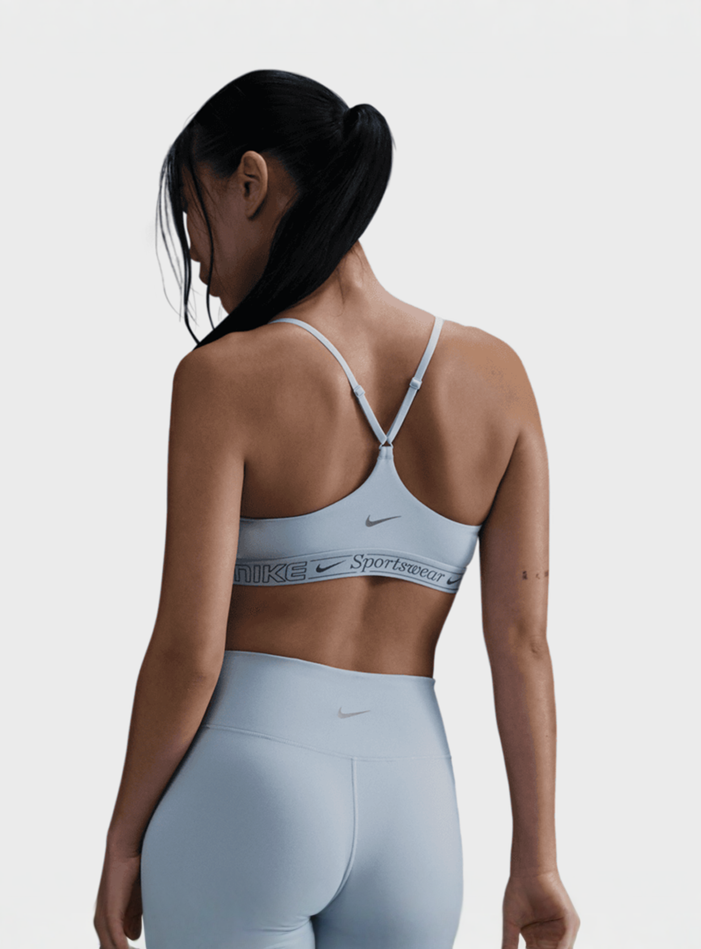 Nike, Indy Bra, blue, Image 2 of 5