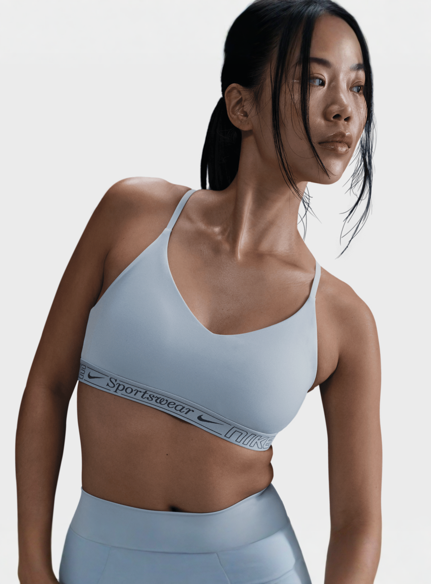 Nike, Indy Bra, blue, Image 3 of 5