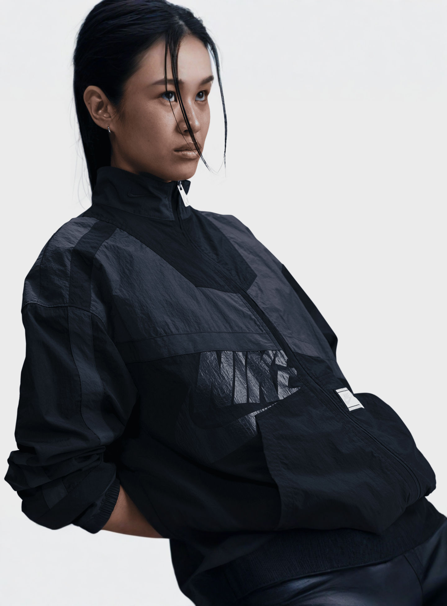 Nike, Street Woven Jacket, black, Image 3 of 4