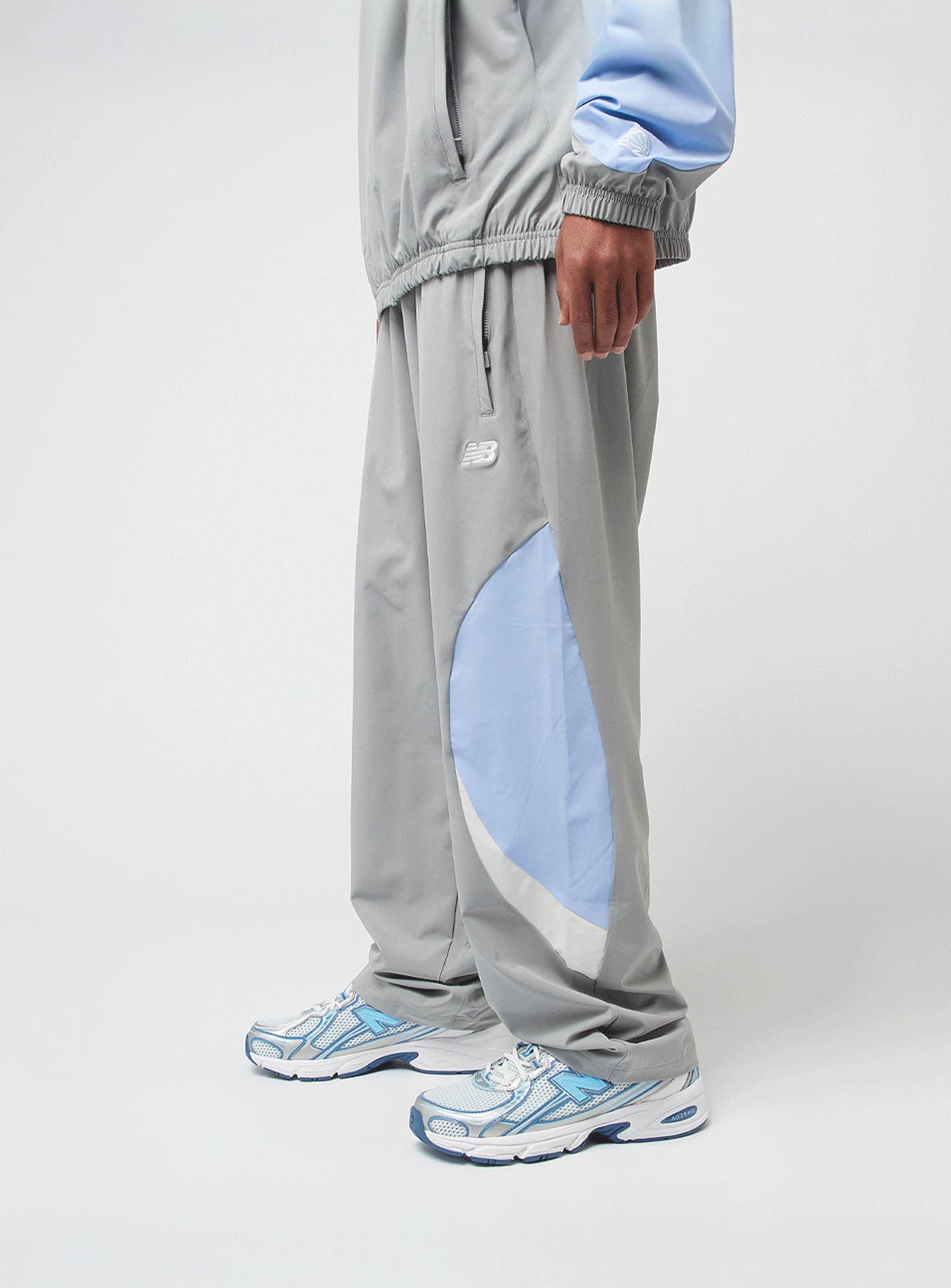 New Balance, Woven Track Pant, grey, Image 4 of 7