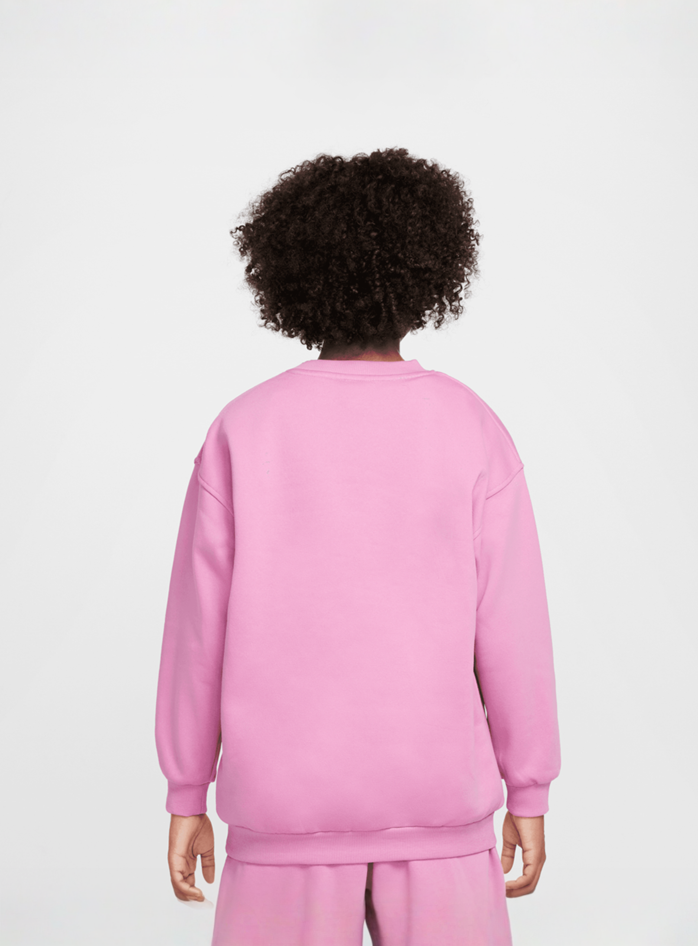 Nike, Sportswear Club Fleece Oversized Crew, light pink, Image 2 of 4