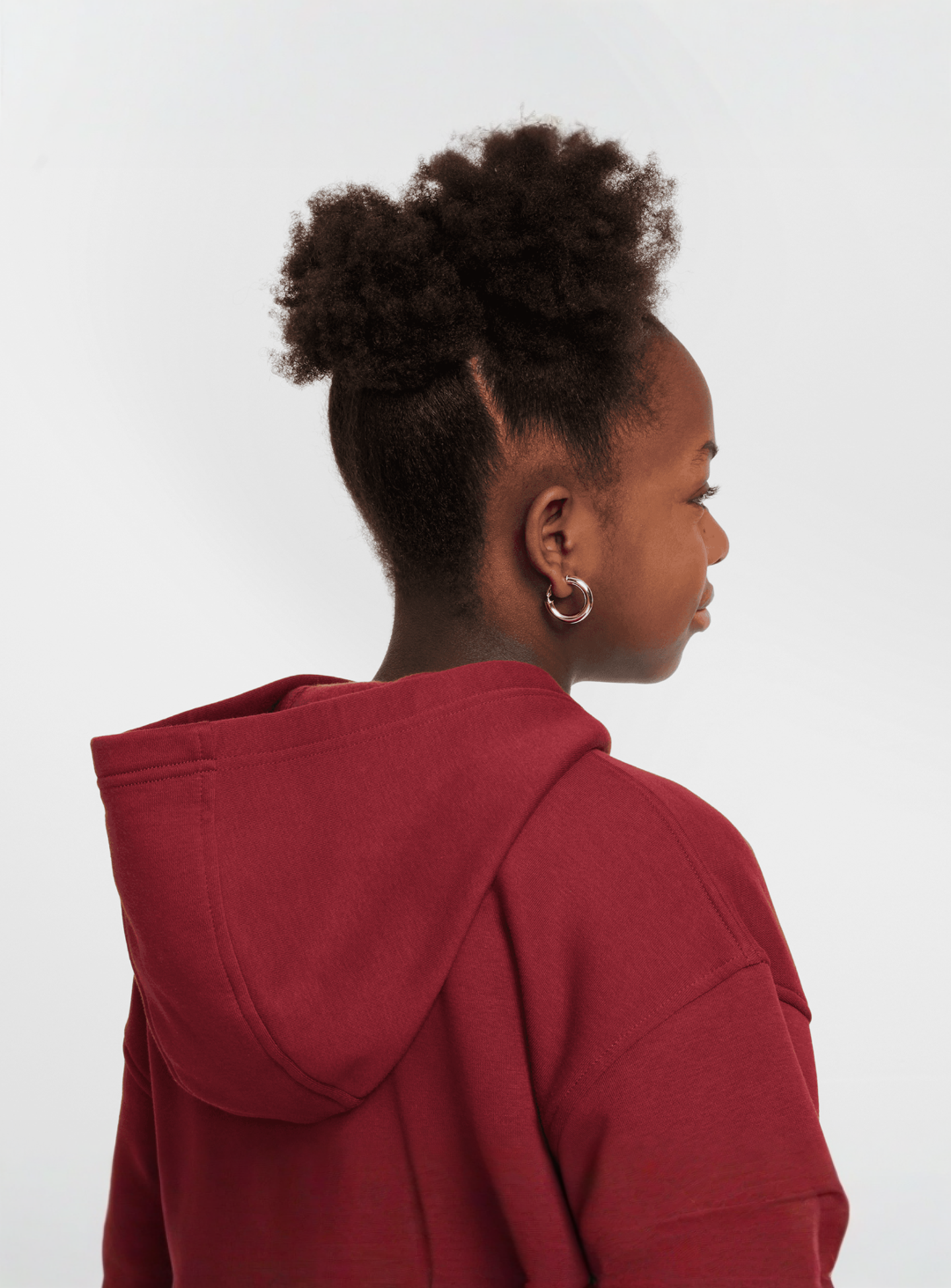 Nike, Sportswear Club Fleece Oversized Full-Zip Hoodie, red, Image 6 of 7