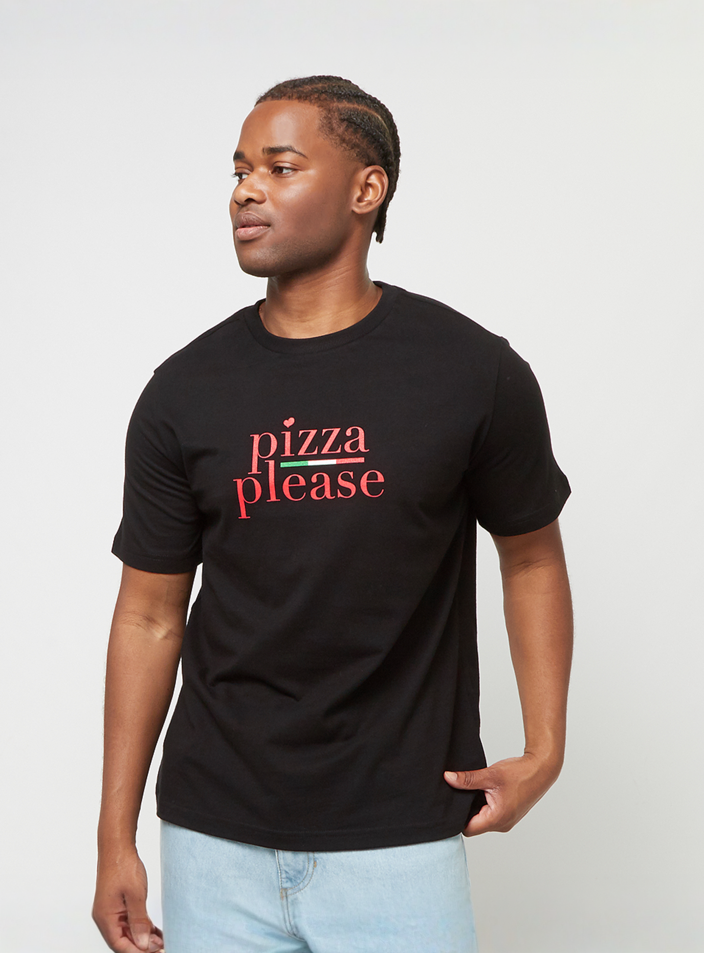 Mister Tee, Pizza Please Tee, black, Image 1 of 4