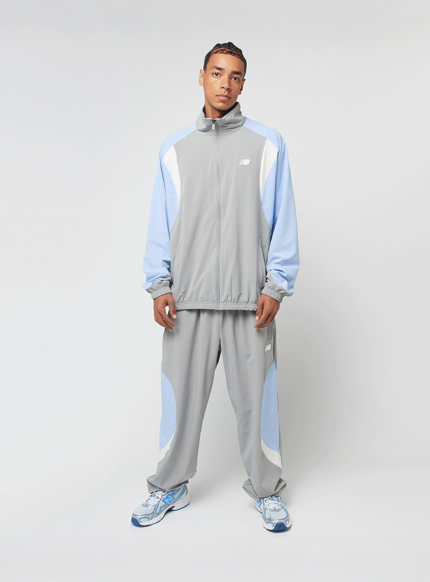 New Balance, Woven Track Jacket, grey, Image 5 of 5