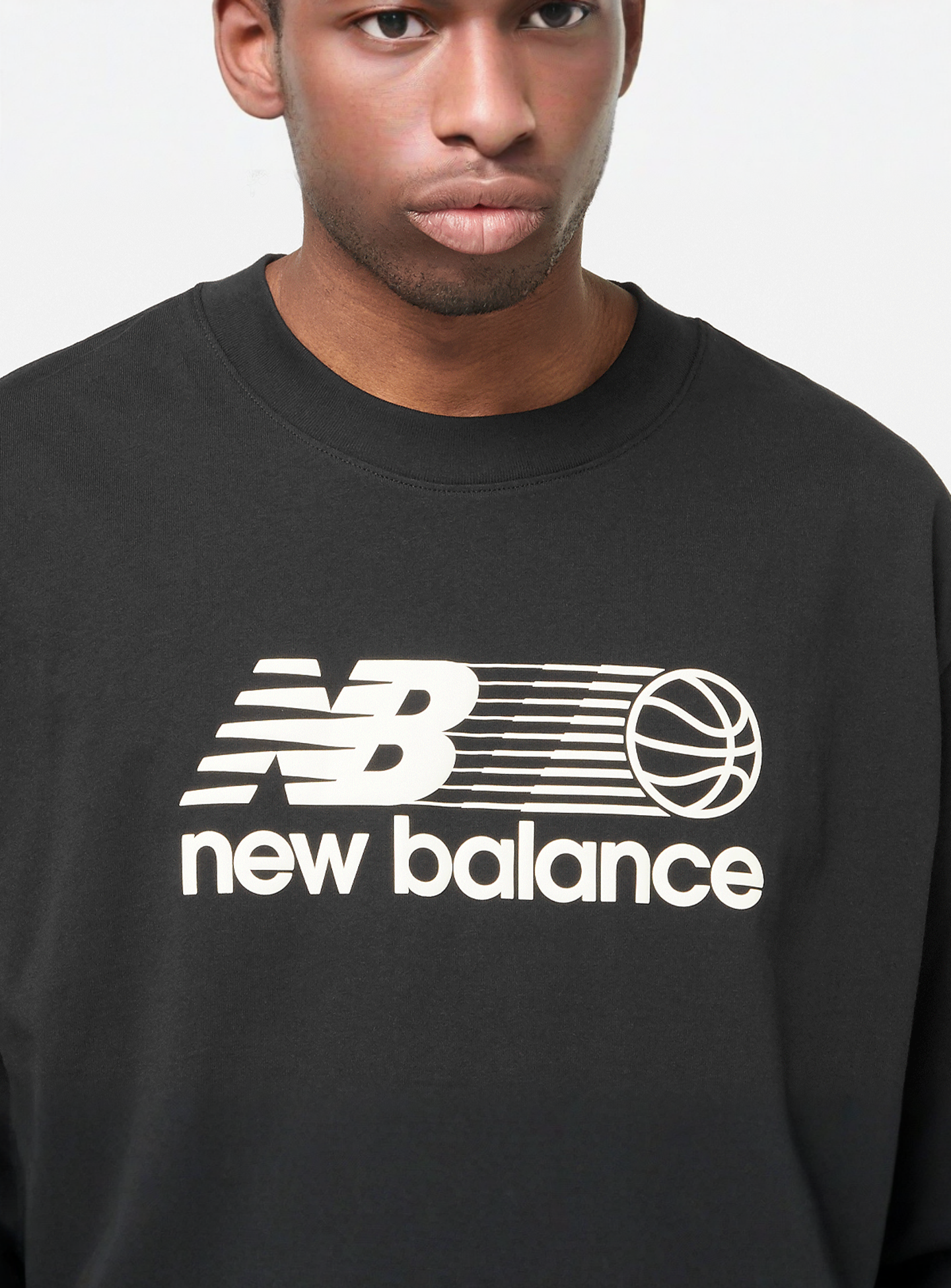 New Balance, Hoops Graphic T-Shirt, black, Image 3 of 4