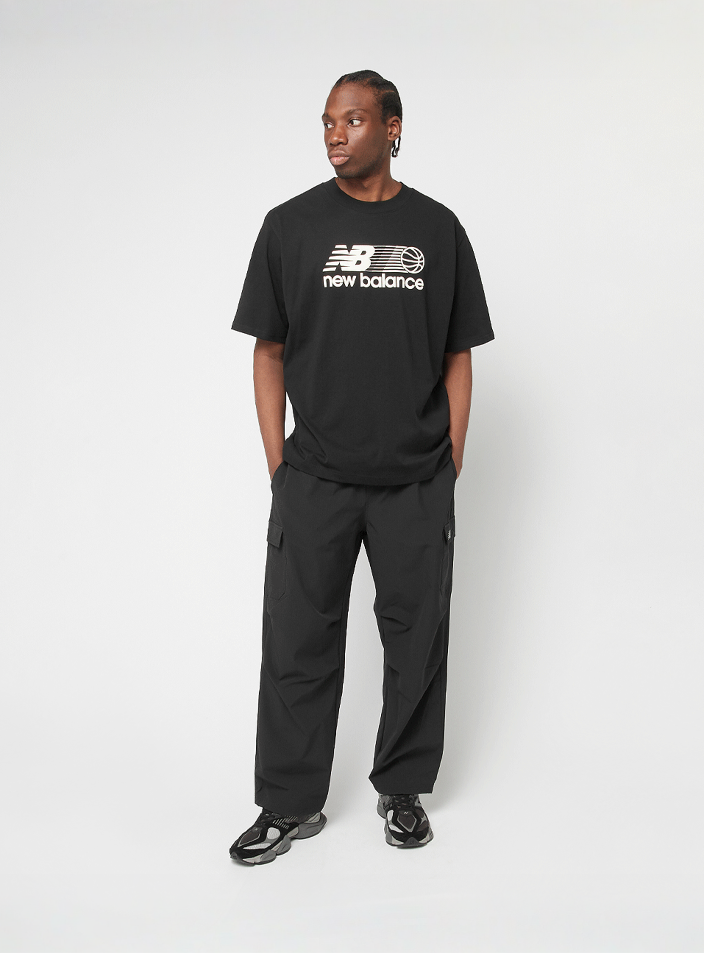 New Balance, Hoops Graphic T-Shirt, black, Image 4 of 4