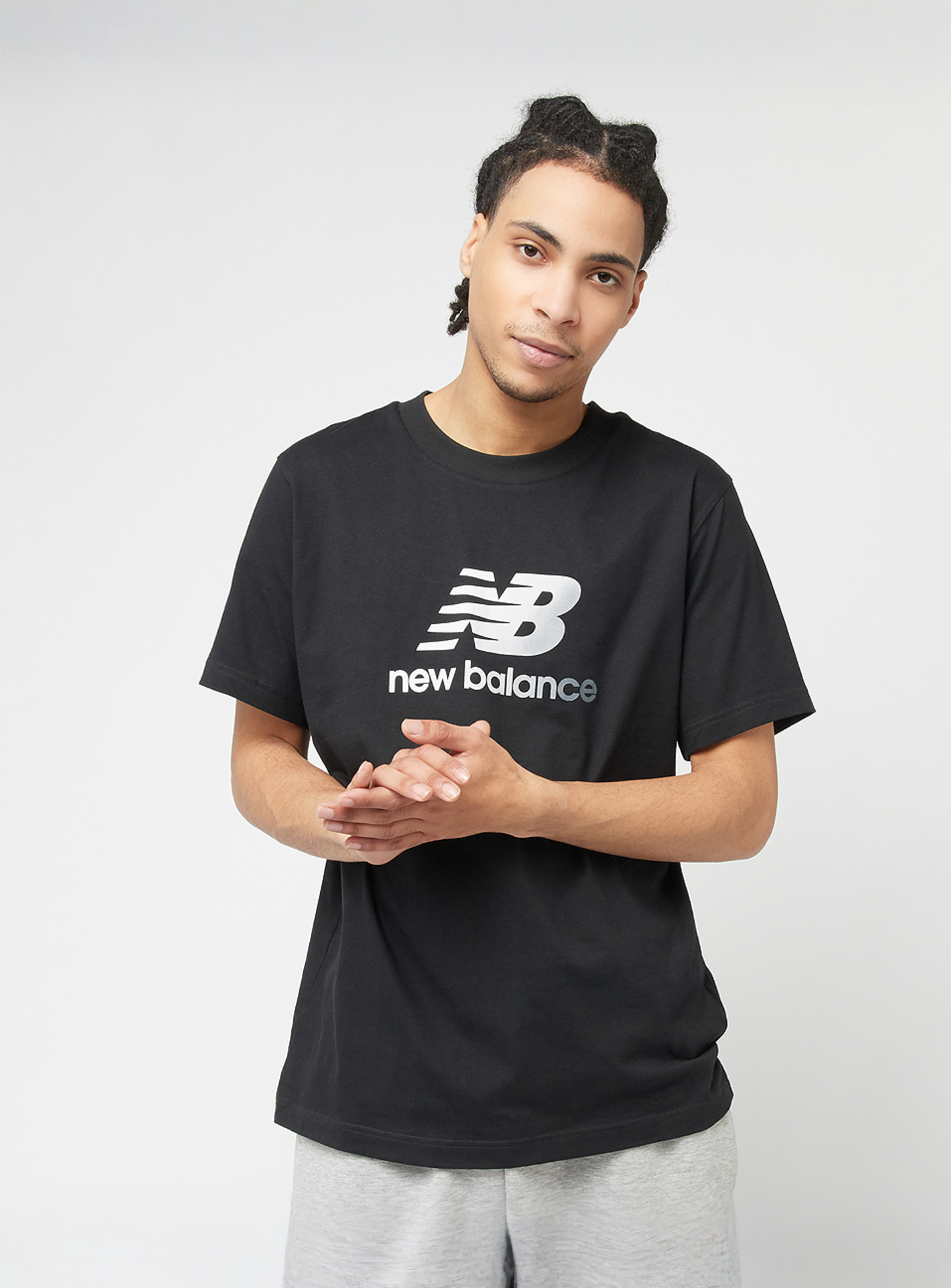 New Balance, Sport Essentials Gradient Logo T-Shirt, black, Image 1 of 4