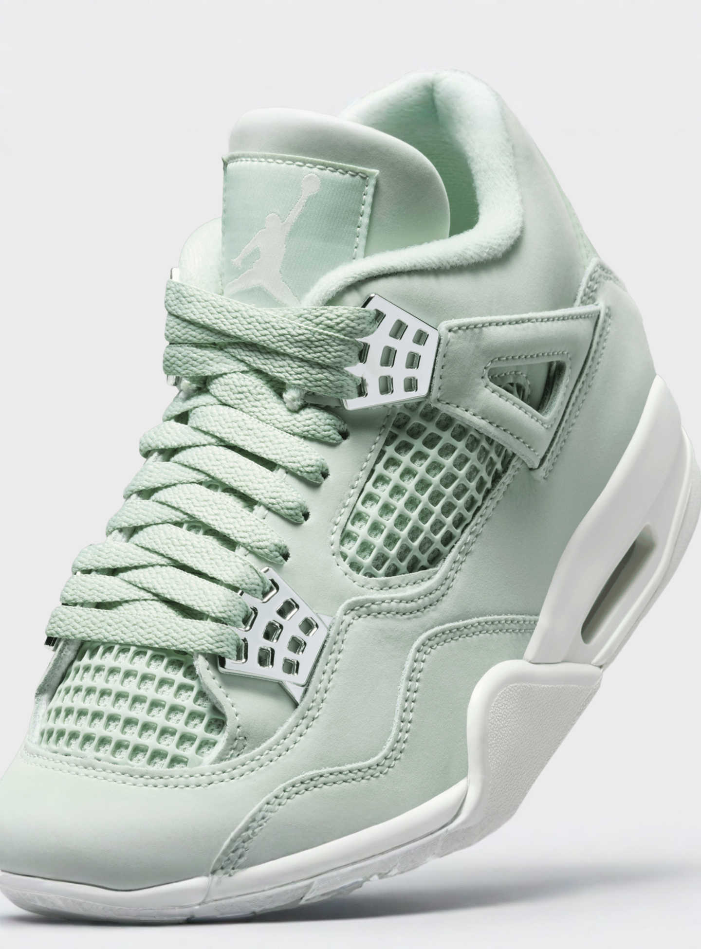 Jordan, WMNS Air Jordan 4 Retro, green, Image 7 of 8