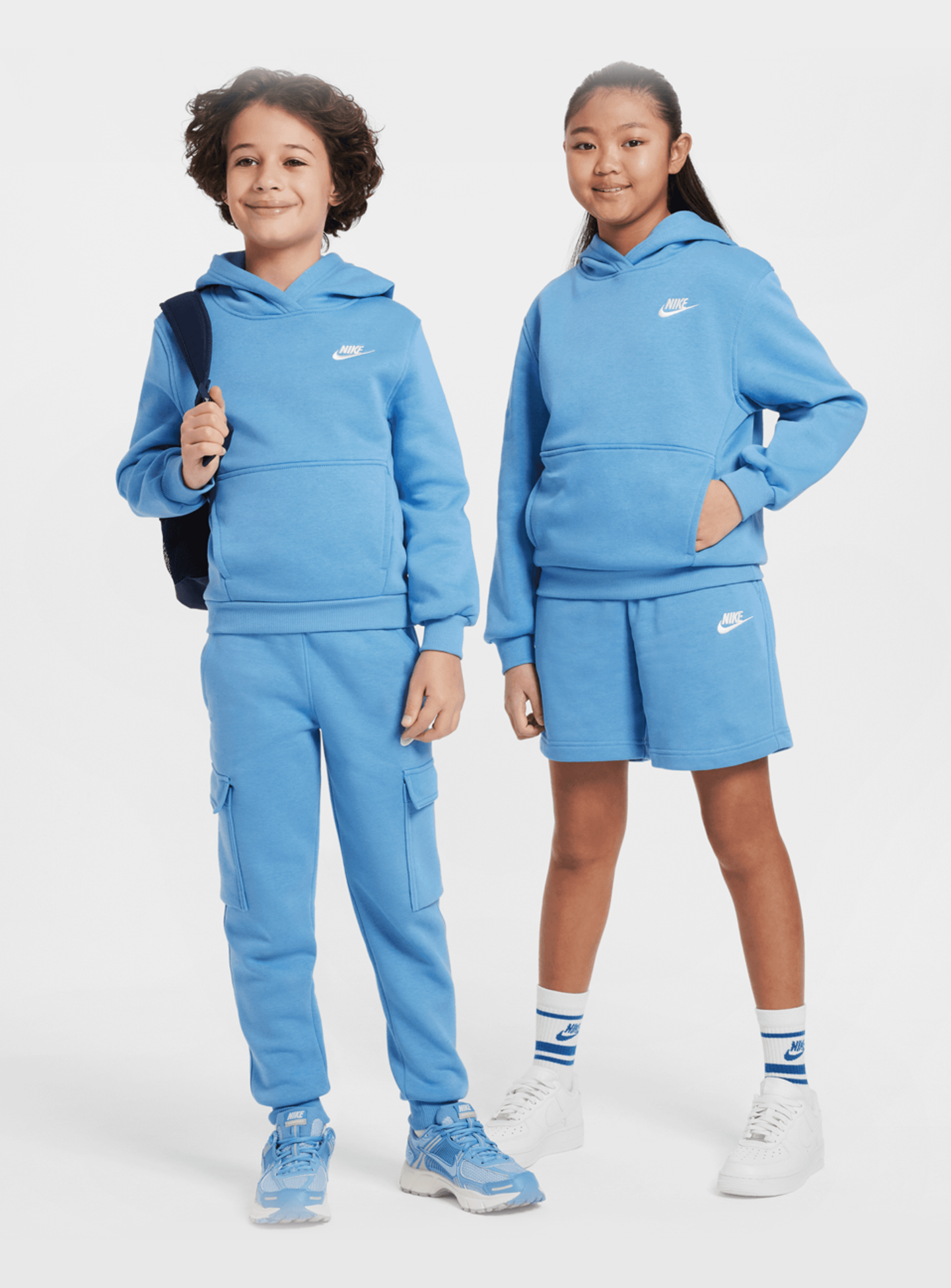 Nike, Sportswear Club Fleece Hoodie, blue, Image 7 of 7