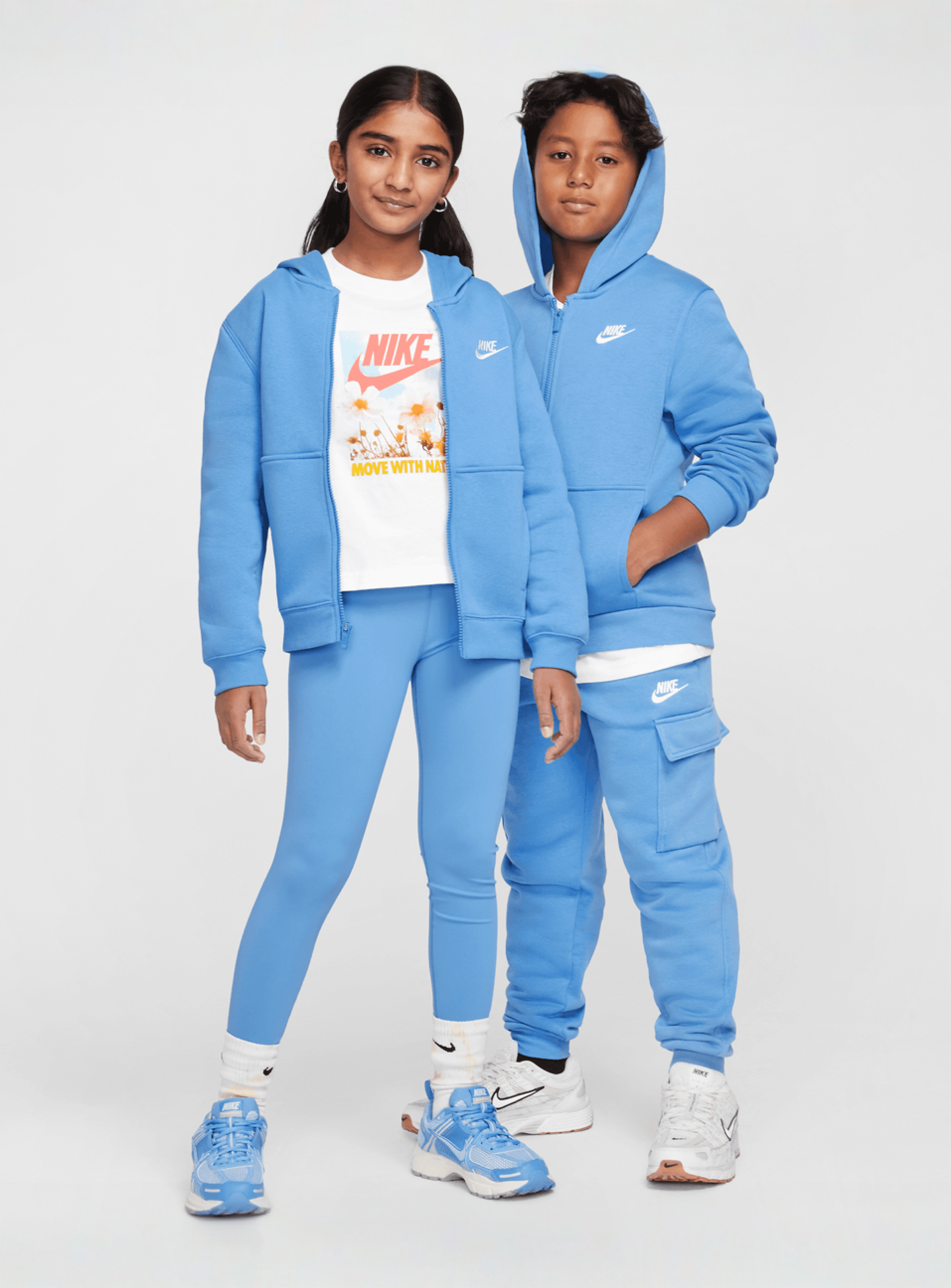 Nike, Sportswear Club Fleece Full-Zip Hoodie, blue, Image 6 of 6
