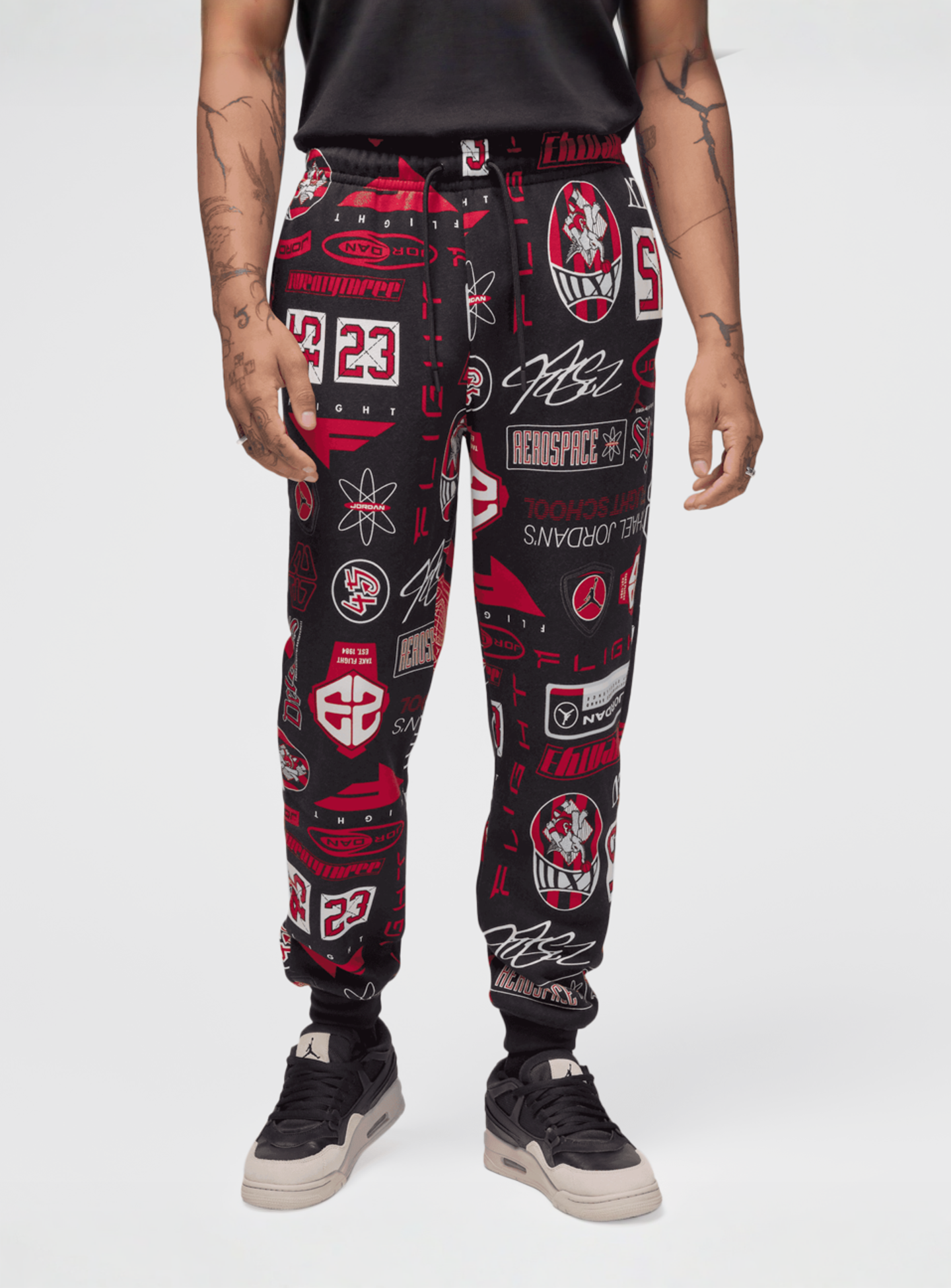 Jordan, Essentials All Over Print Fleece Pants, multi-colour, Image 1 of 6