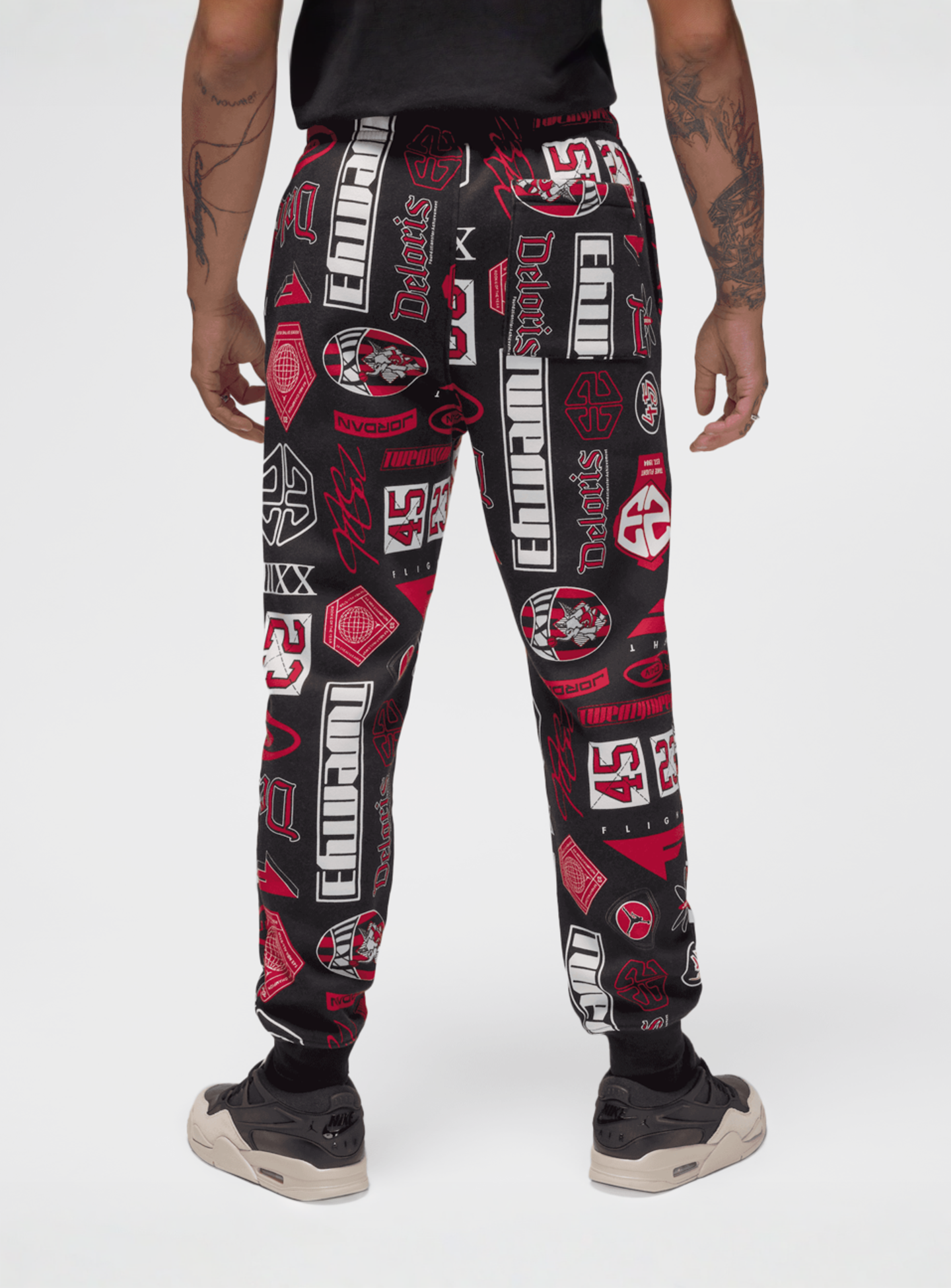 Jordan, Essentials All Over Print Fleece Pants, multi-colour, Image 2 of 6