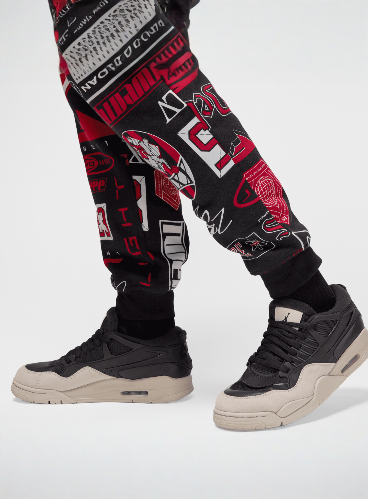 Jordan, Essentials All Over Print Fleece Pants, multi-colour, Image 5 of 6