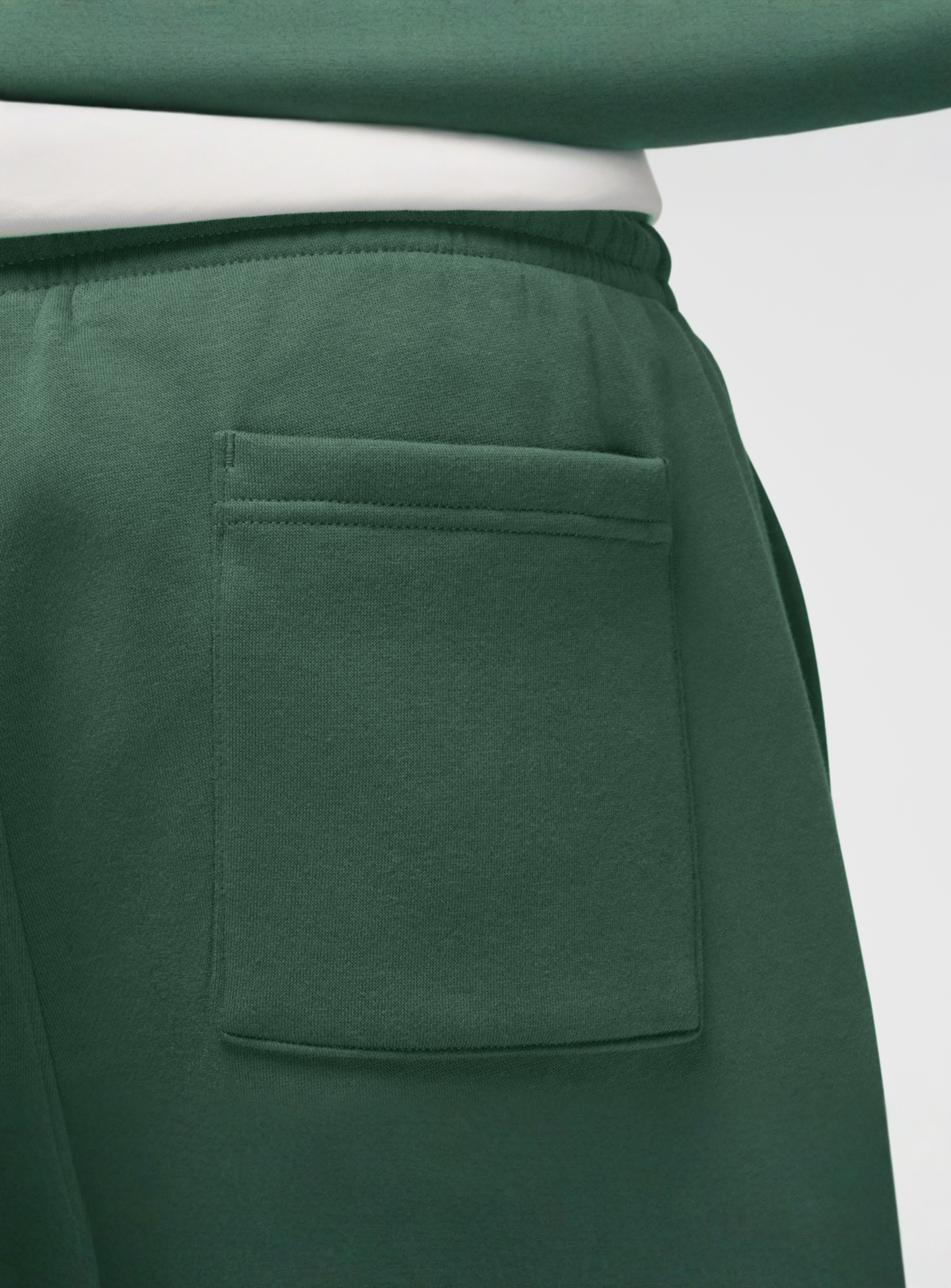 Jordan, Brooklyn Fleece Oversized Open-Hem Pants, green, Image 4 of 5