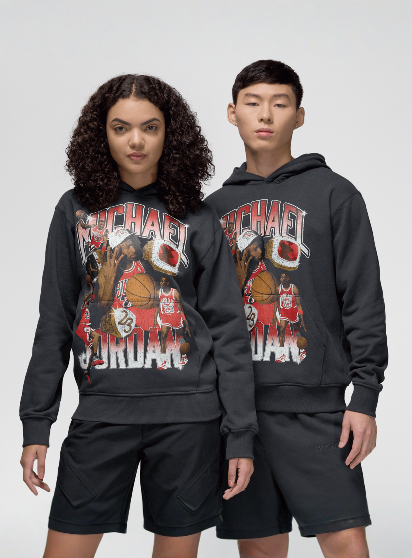 Jordan, Flight Graphics Fleece Hoodie, grey, Image 1 of 5