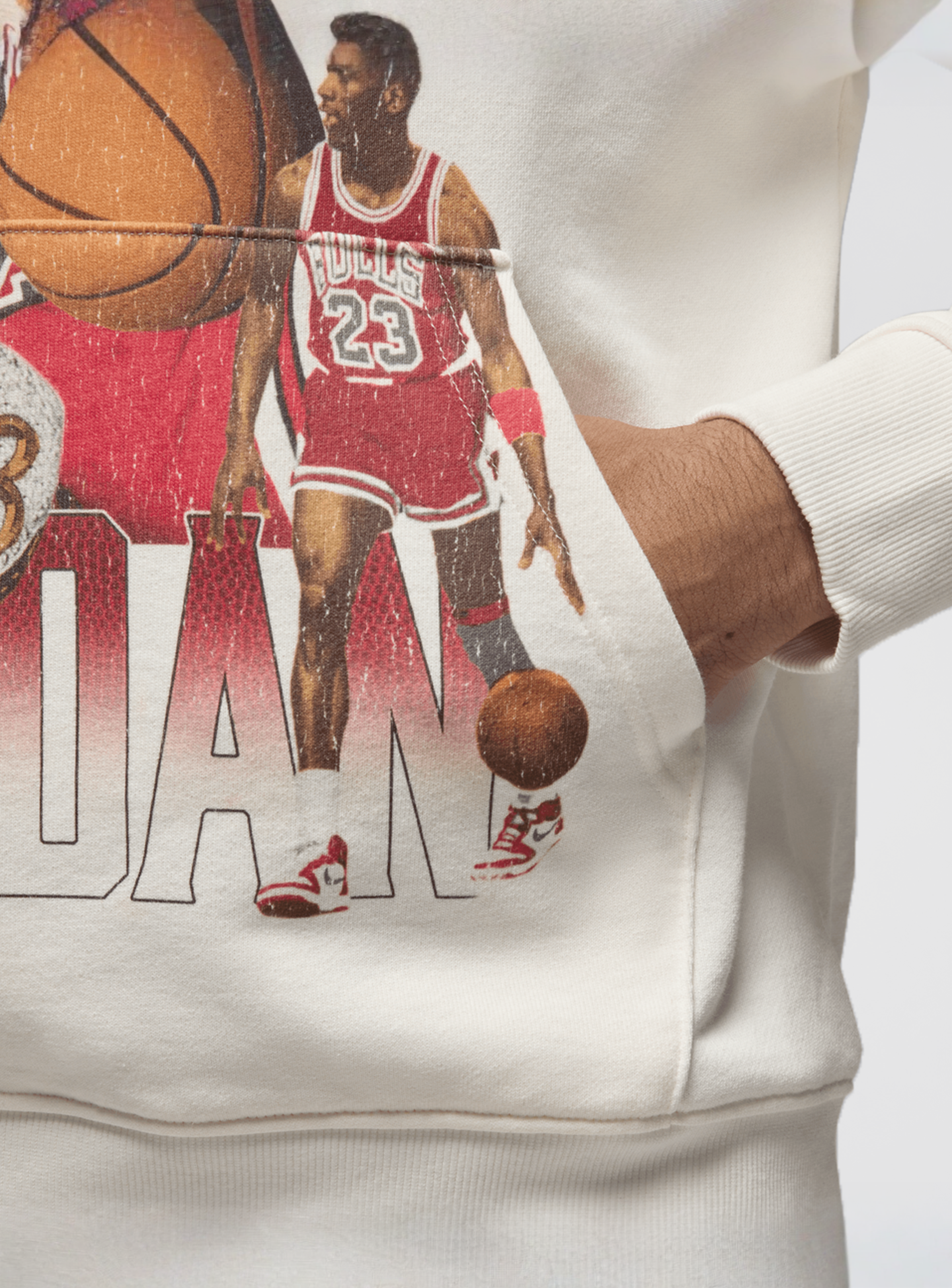 Jordan, Flight Graphics Fleece Hoodie, beige, Image 5 of 8