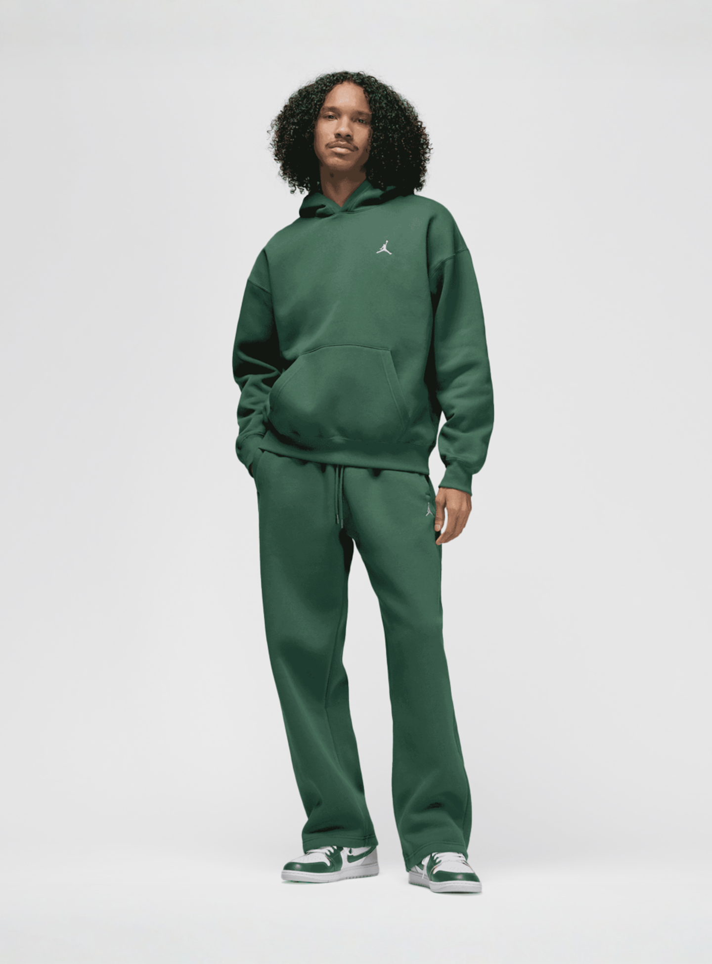 Jordan, Brooklyn Fleece Oversized Hoodie, green, Image 5 of 5
