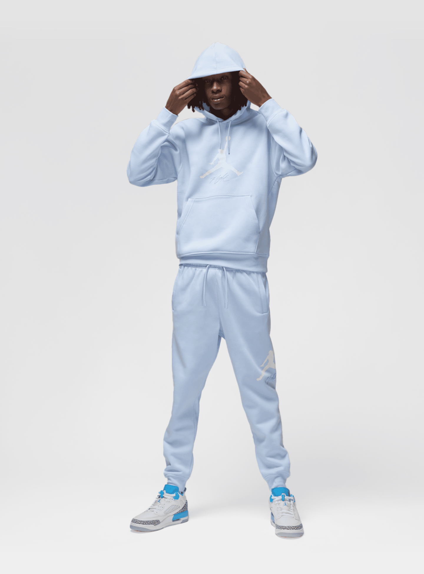 Jordan, Essentials Baseline Fleece Pants, blue, Image 7 of 7